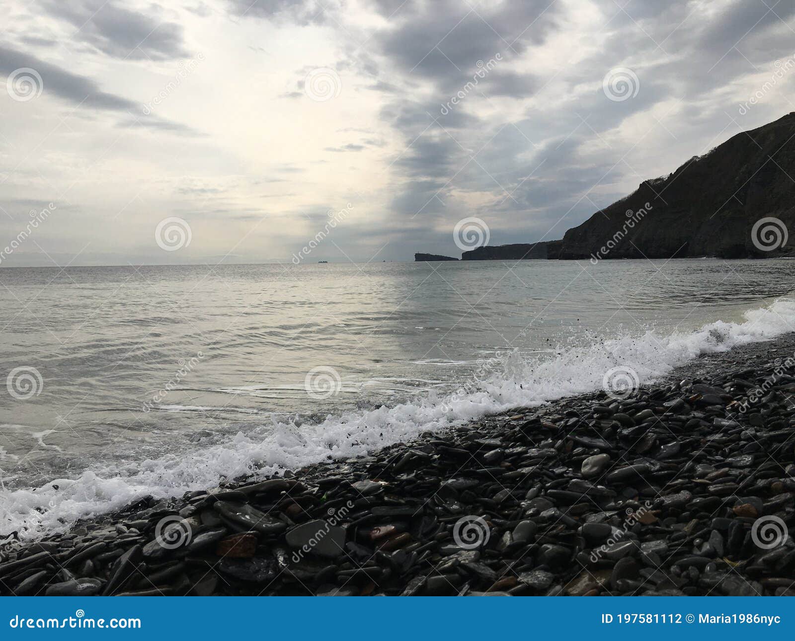 mys vyatlina on russky island in sea of japan in september in vladivostok, russia.