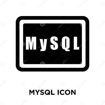 Mysql Icon Vector Isolated on White Background, Logo Concept of ...