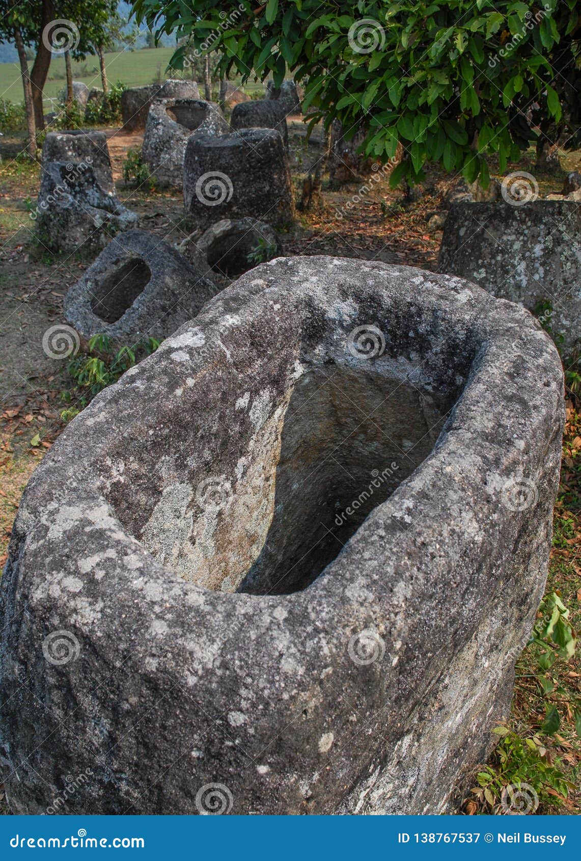 the plains of jars,archaeological site,near phonsovan,laos
