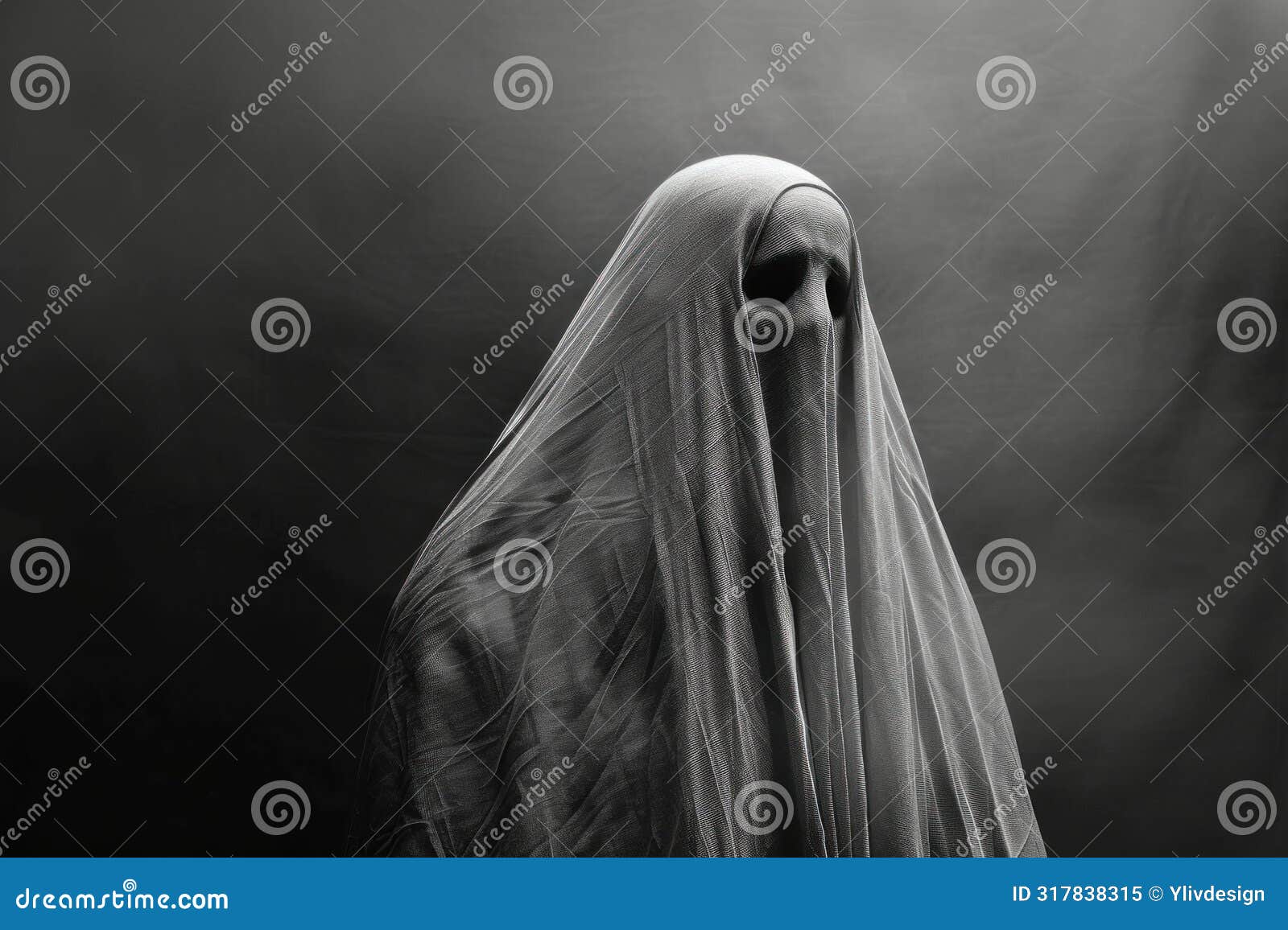 mysterious figure shrouded in veil