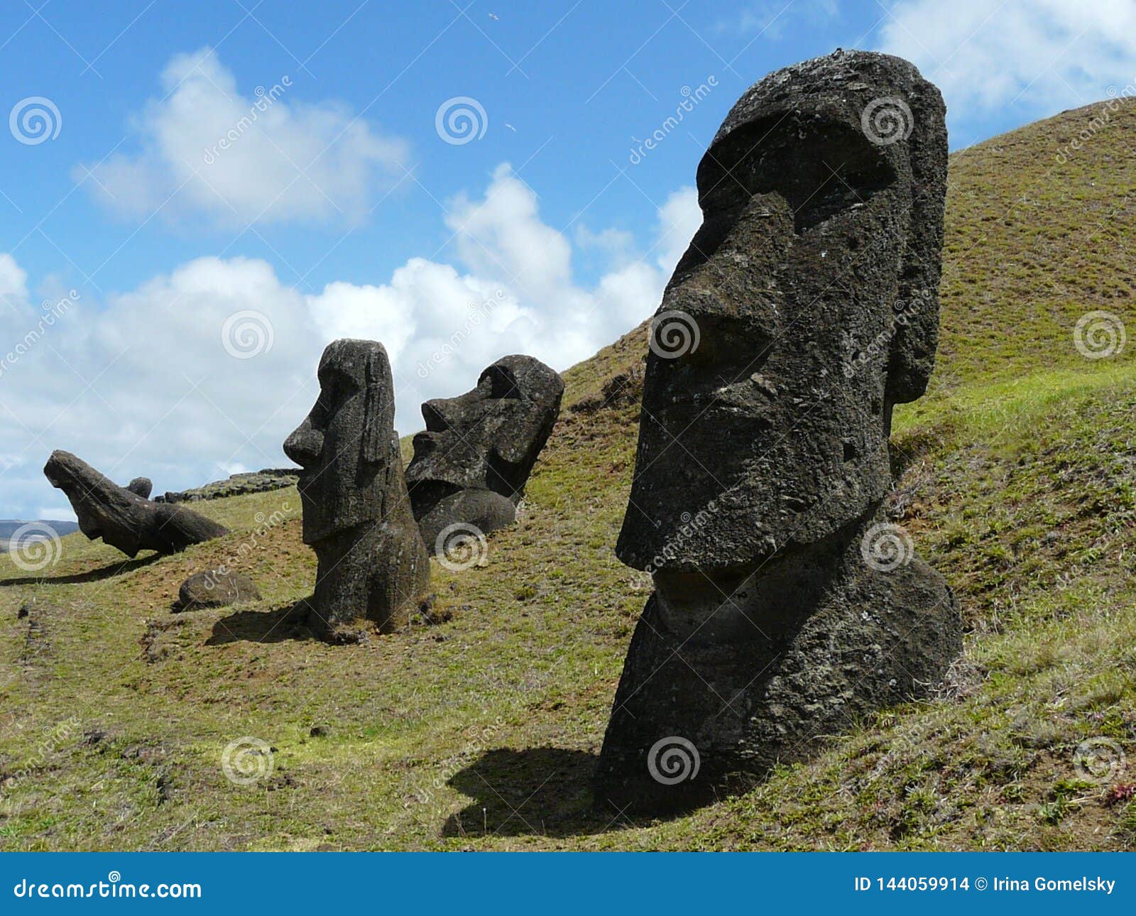 Moai statue wearing a turban