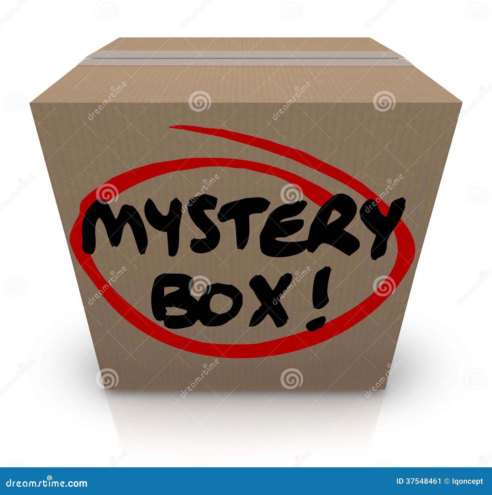 mystery cardboard box shipment package classified contents