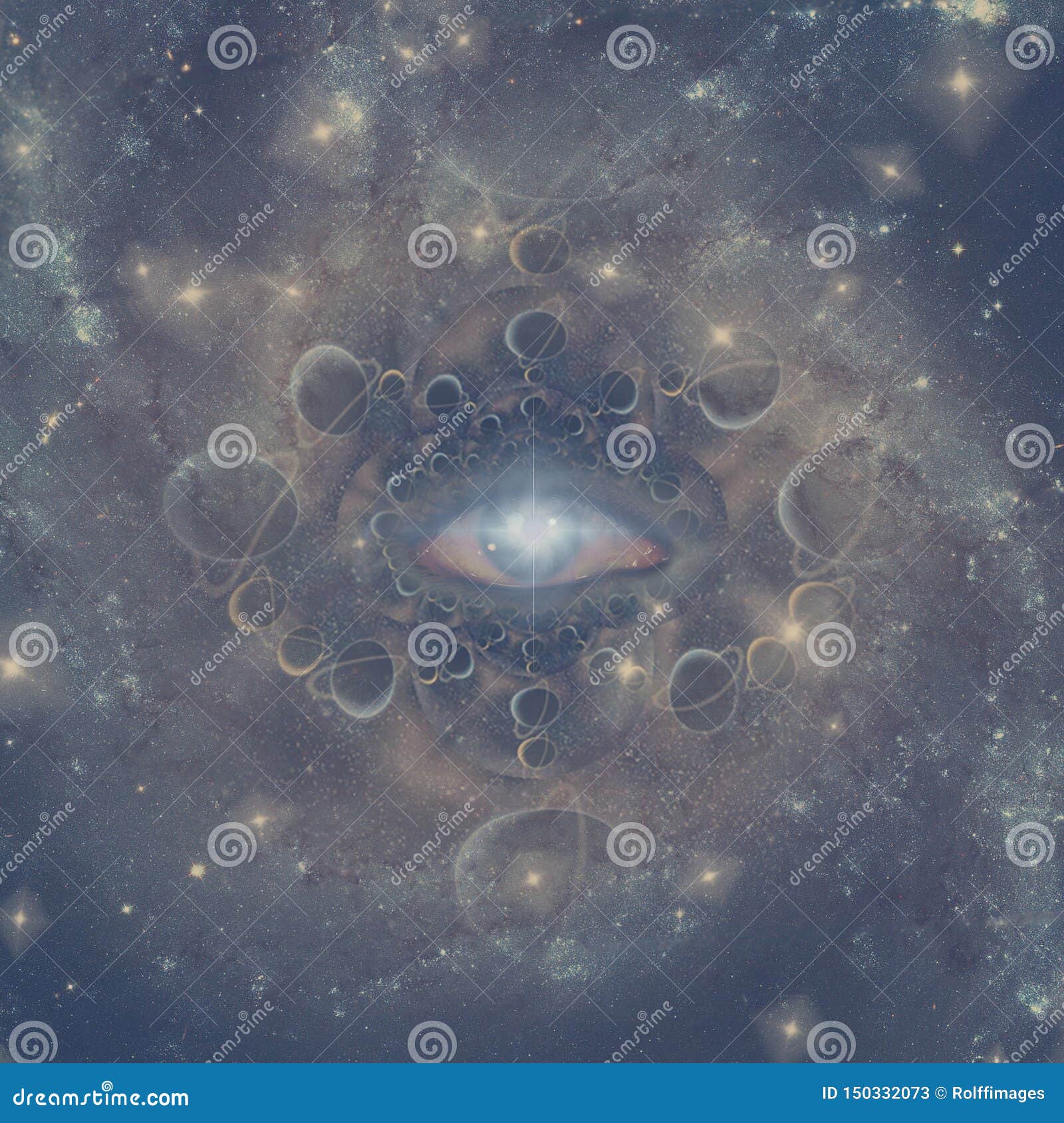 Mystic Eye stock illustration. Illustration of human 150332073