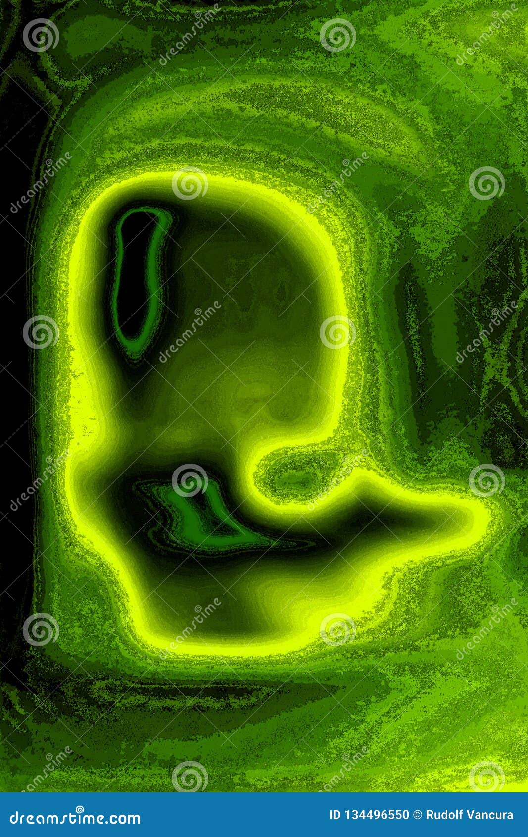 mystic glowing green lines