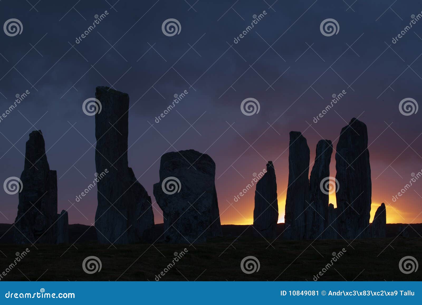 Mystic hours stock image. Image of sunrise, neolithic 10849081