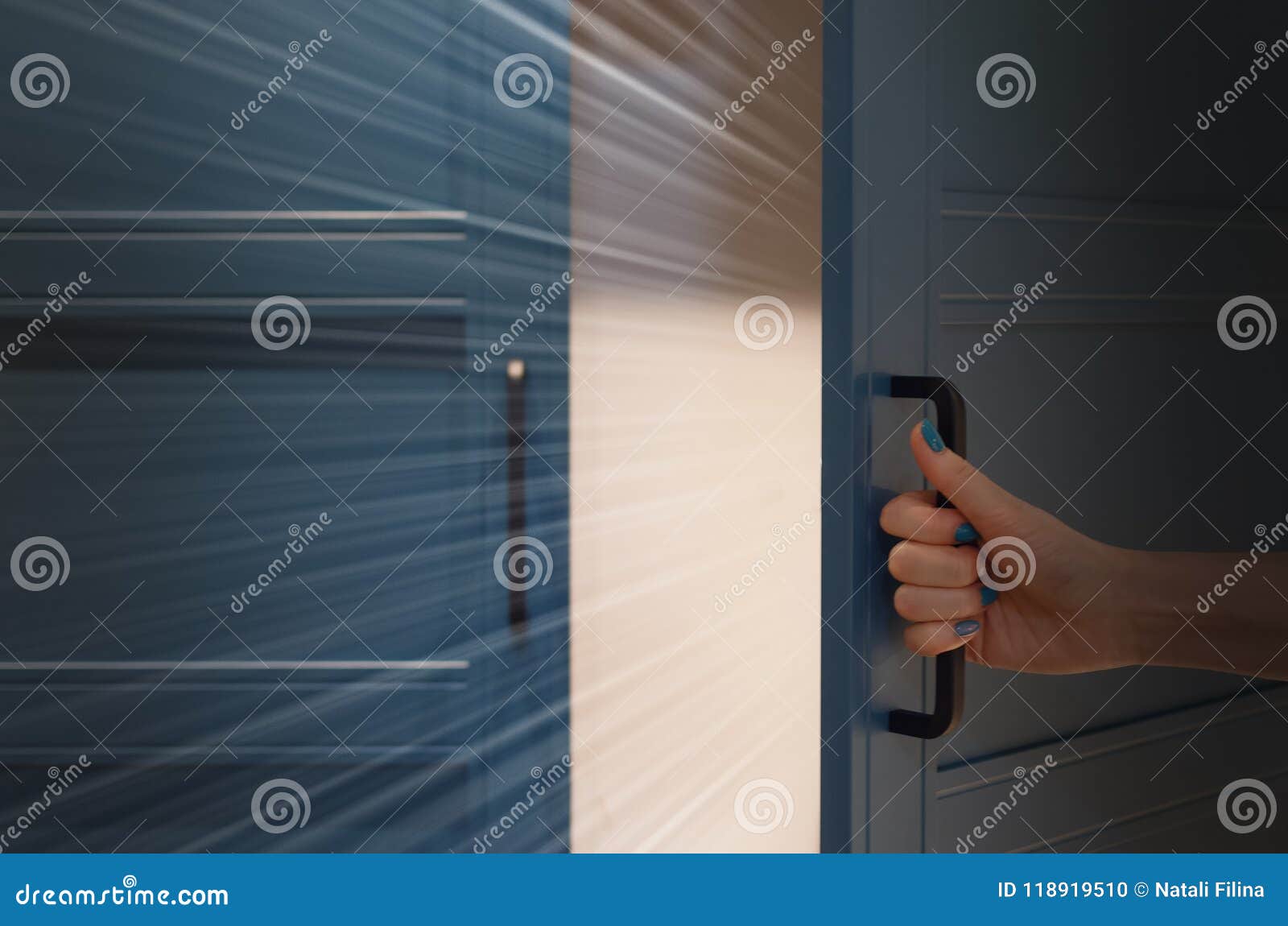 Mystic Light Behind A Door Stock Photo Image Of Cabinet