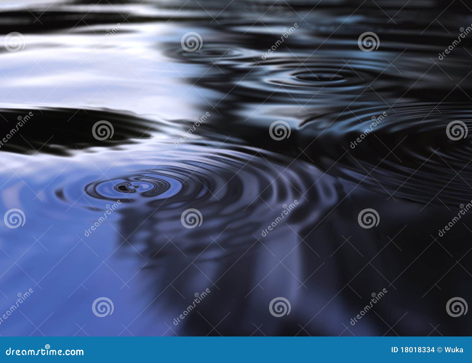 Mystic water ripples stock illustration. Illustration of reflection