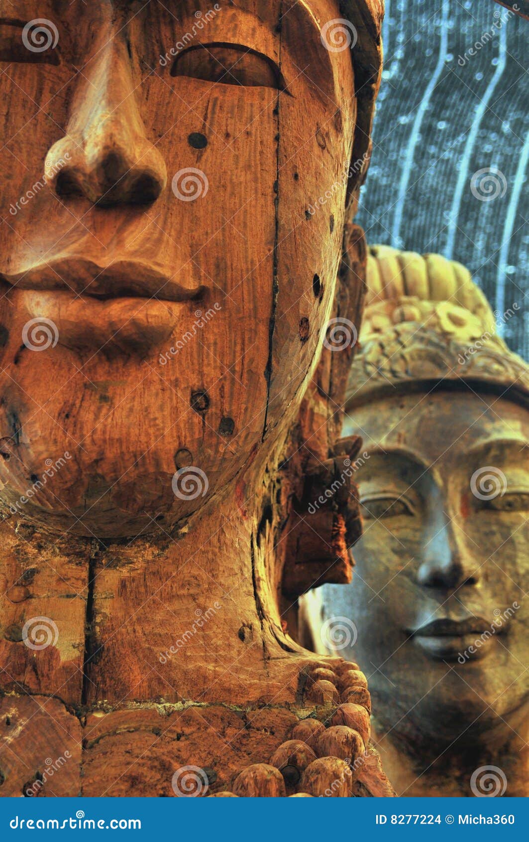 Mystic Wood Sculpture / Thailand Stock Photo Image of sculpture