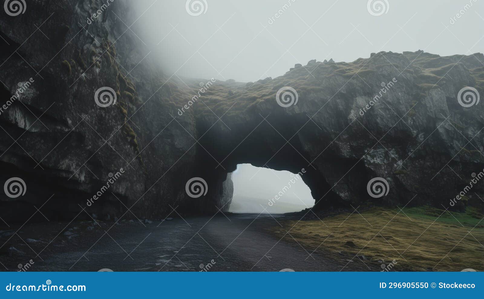 mystical cave in iceland: a captivating journey through the fog