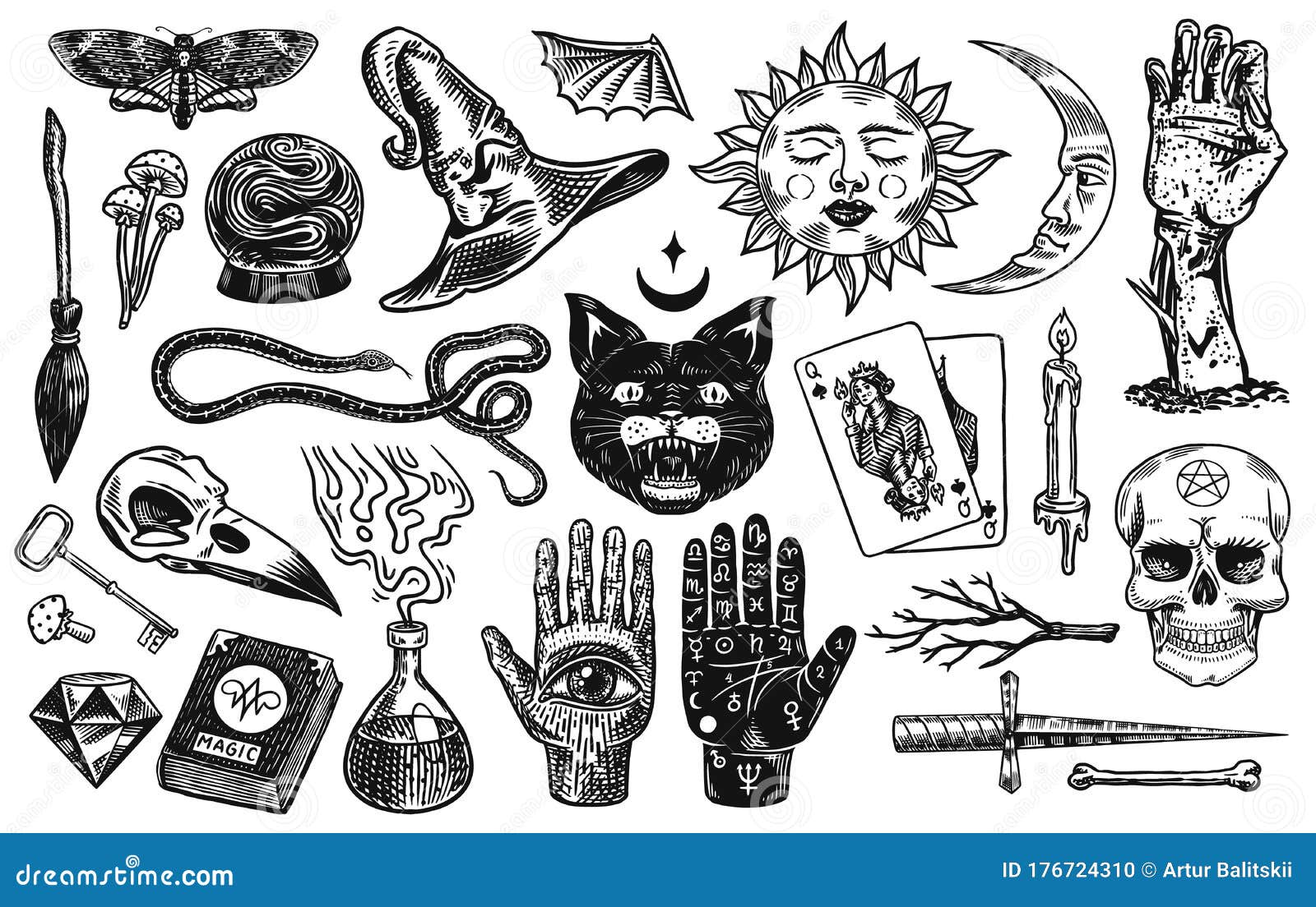 Occult Symbols Tattoos Images  Free Download on Freepik