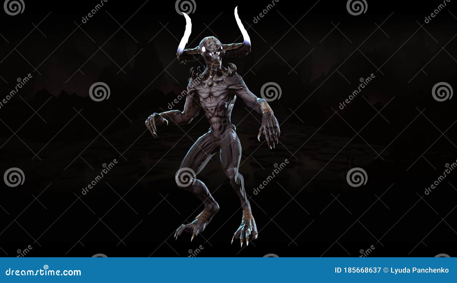 demon mythical monster 3d render