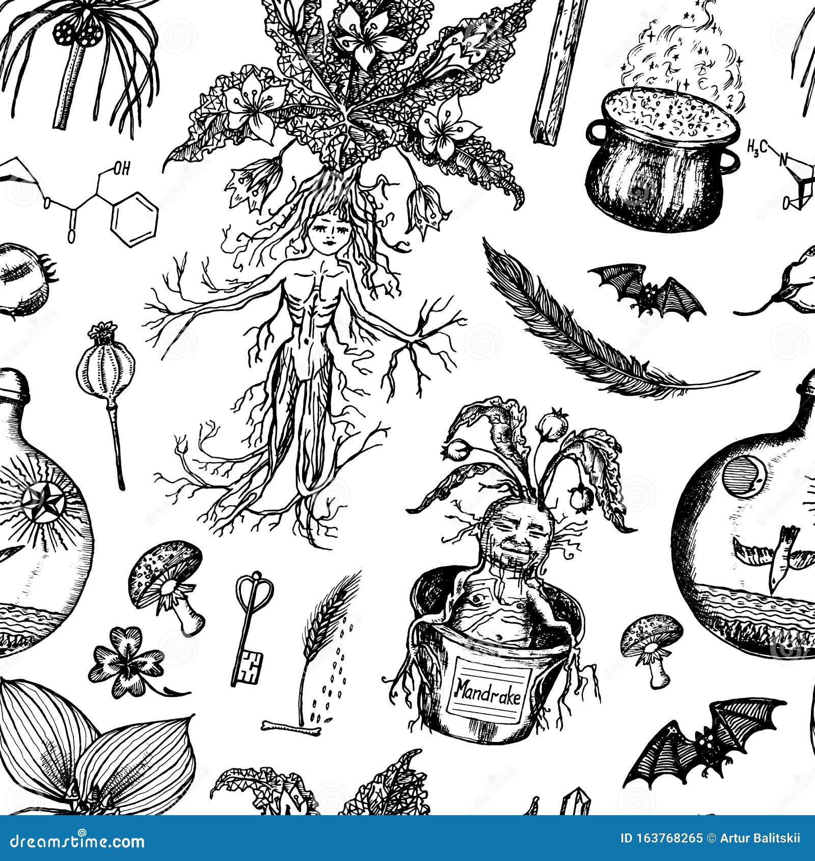 Mandrake Character Stock Illustrations – 163 Mandrake Character