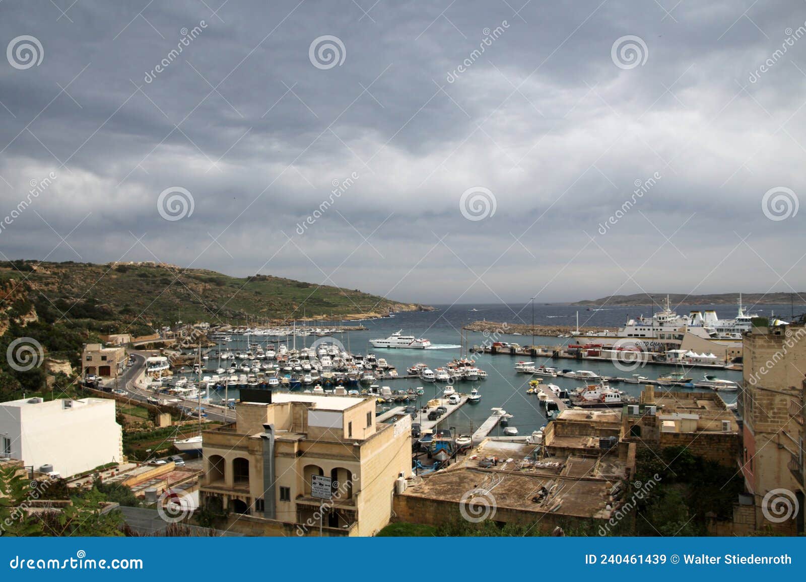 mÃÂ¡arr ferry terminal on the island of gozo, malta