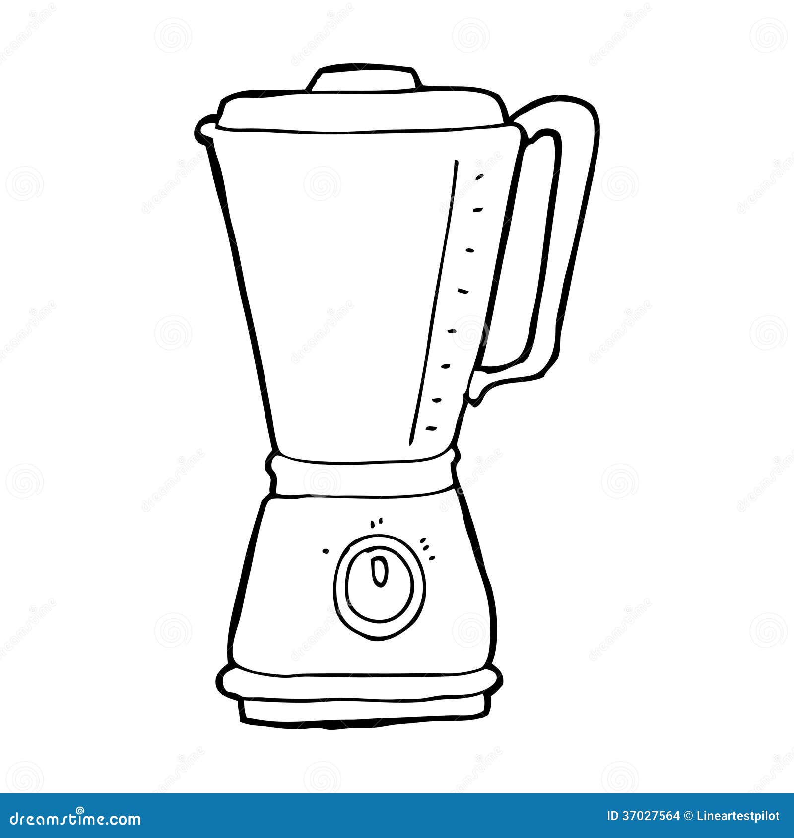 Mélangeur De Cuisine De Bande Dessinée Illustration Stock