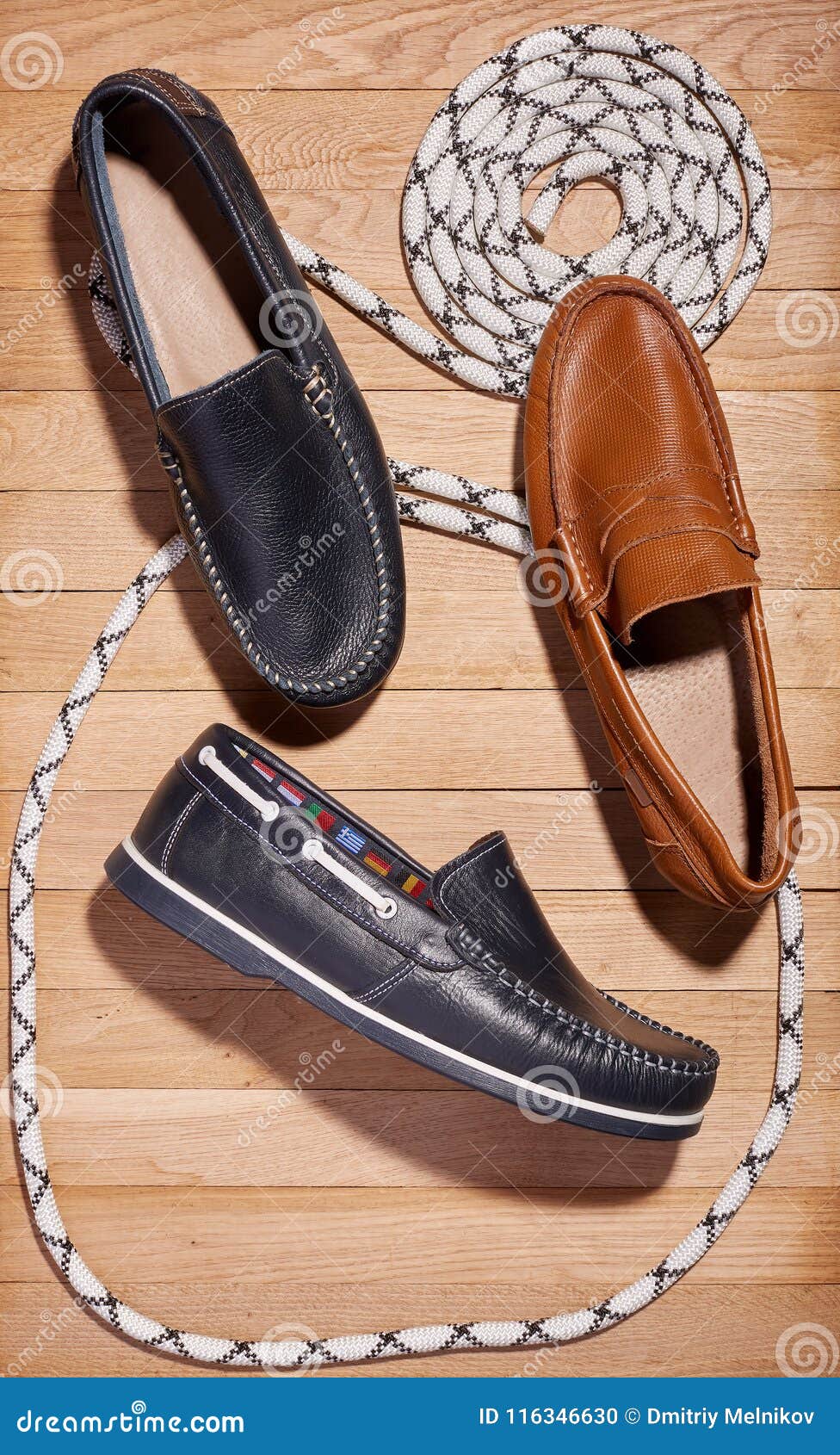 Męscy rzemienni buty