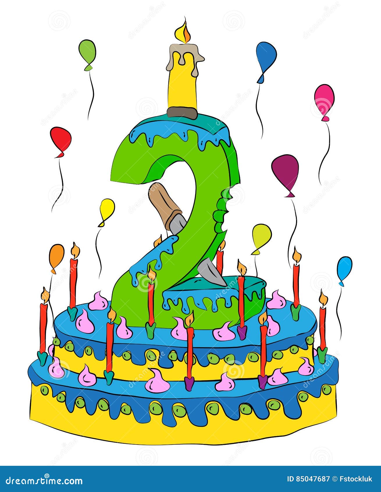 velas de aniversário com números nove e fogo. ícone colorido para  comemoração de aniversário ou festa.