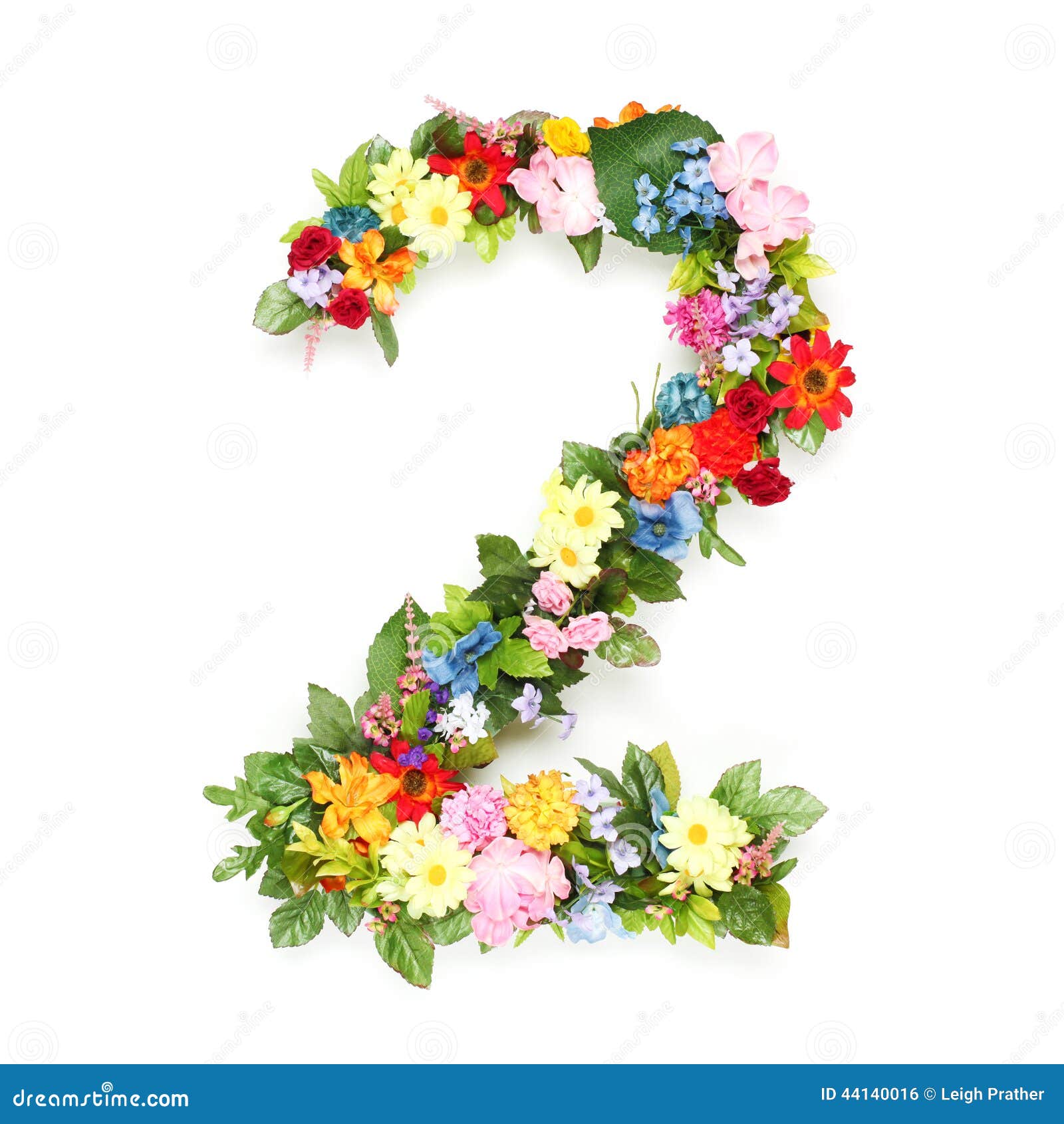 Números Hechos De Hojas Y Flores Foto de archivo - Imagen de ramo, fuente:  44140016, image size:1600x1690