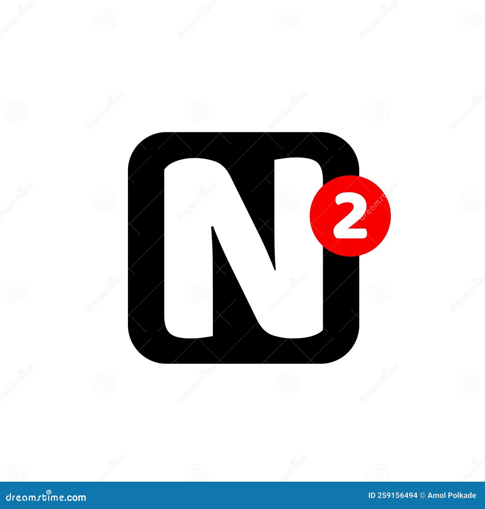 N2 Brand Icon. N2 Company Name Initial Letters Monogram Stock Vector Illustration of logo