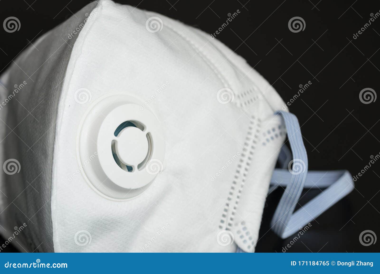 The N95 Mask,placed on Black Background View Stock Image Image of