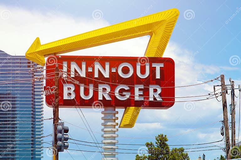 InNOut Burger Restaurant Near Los Angeles Airport LAX Editorial Image Image of burger