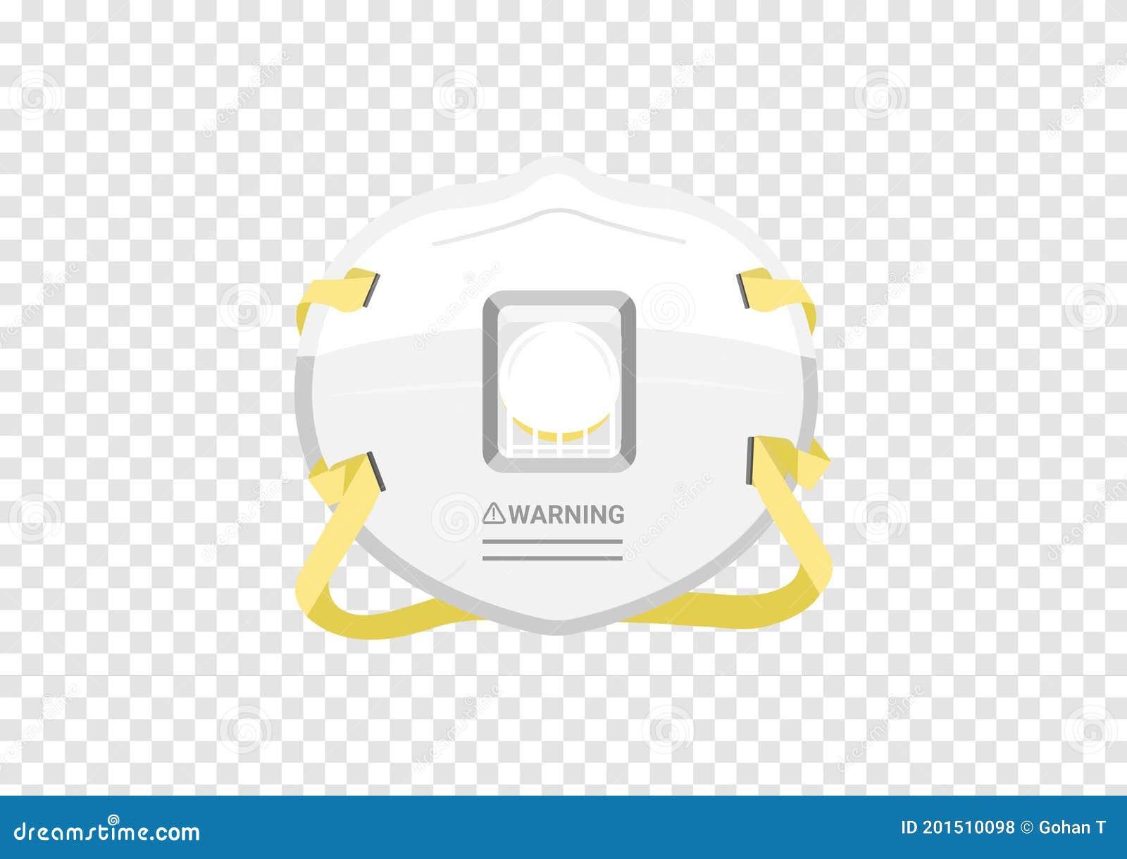 n95 particulate respirator mask s for filter dust and antivirus  on transparency background ep05