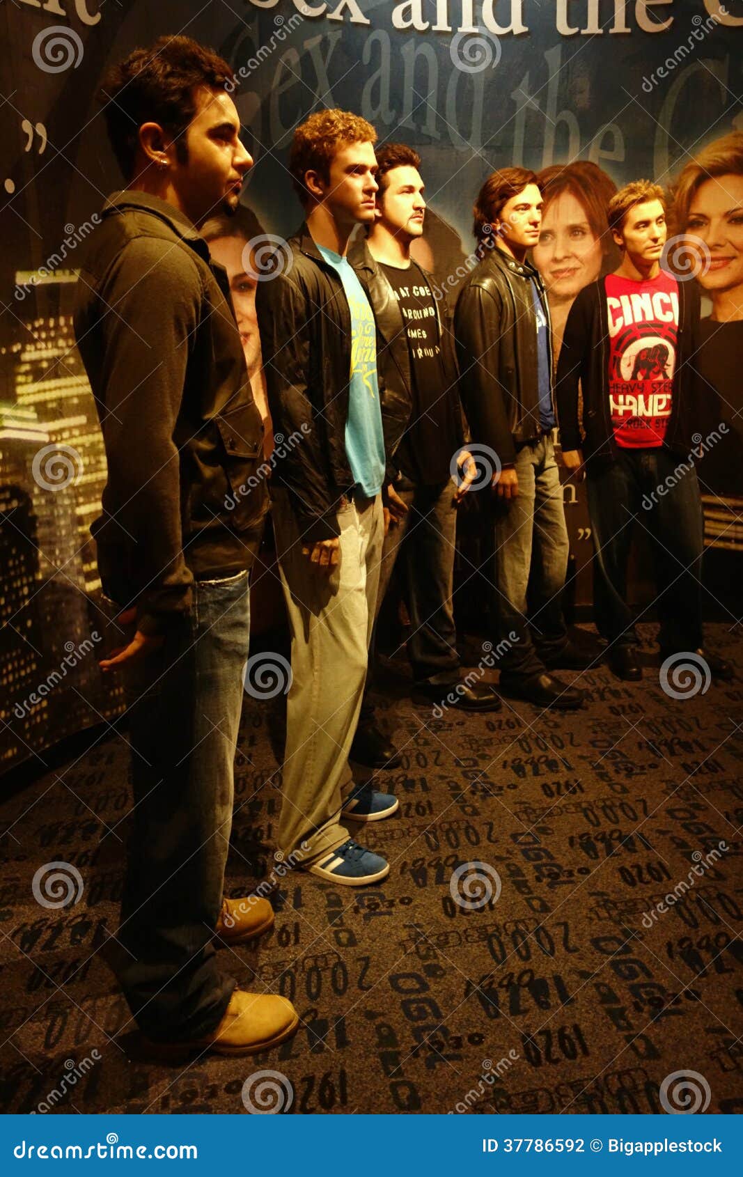 N Sync Wax Figures editorial photography. Image of york 37786592