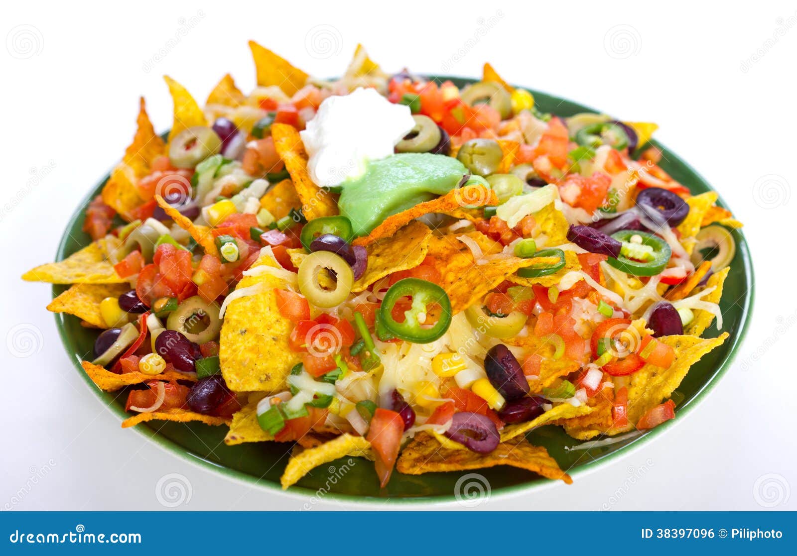 Nachos stock photo. Image of cheese, dinner, guacamole 38397096