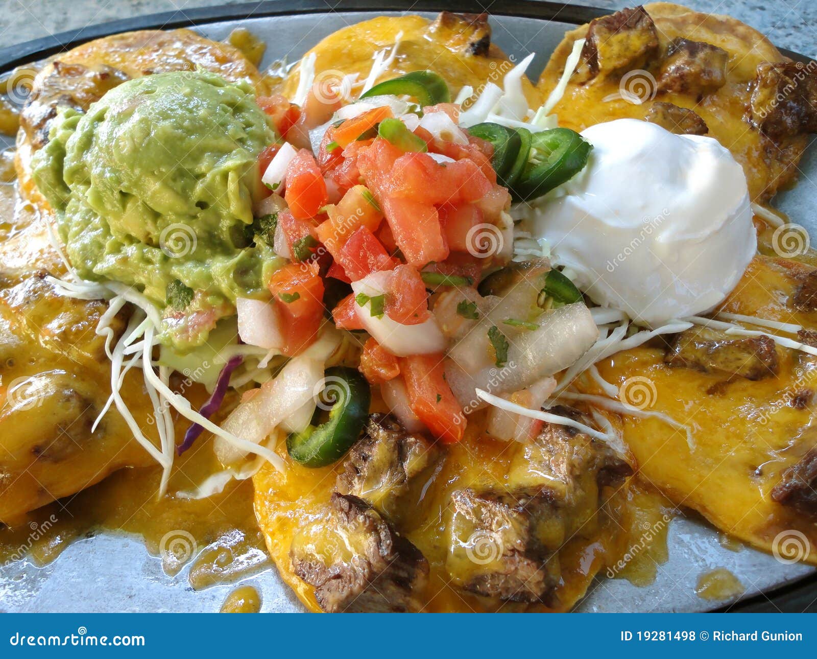 Nachos Al Carbon stock photo. Image of chile, appetizer 19281498