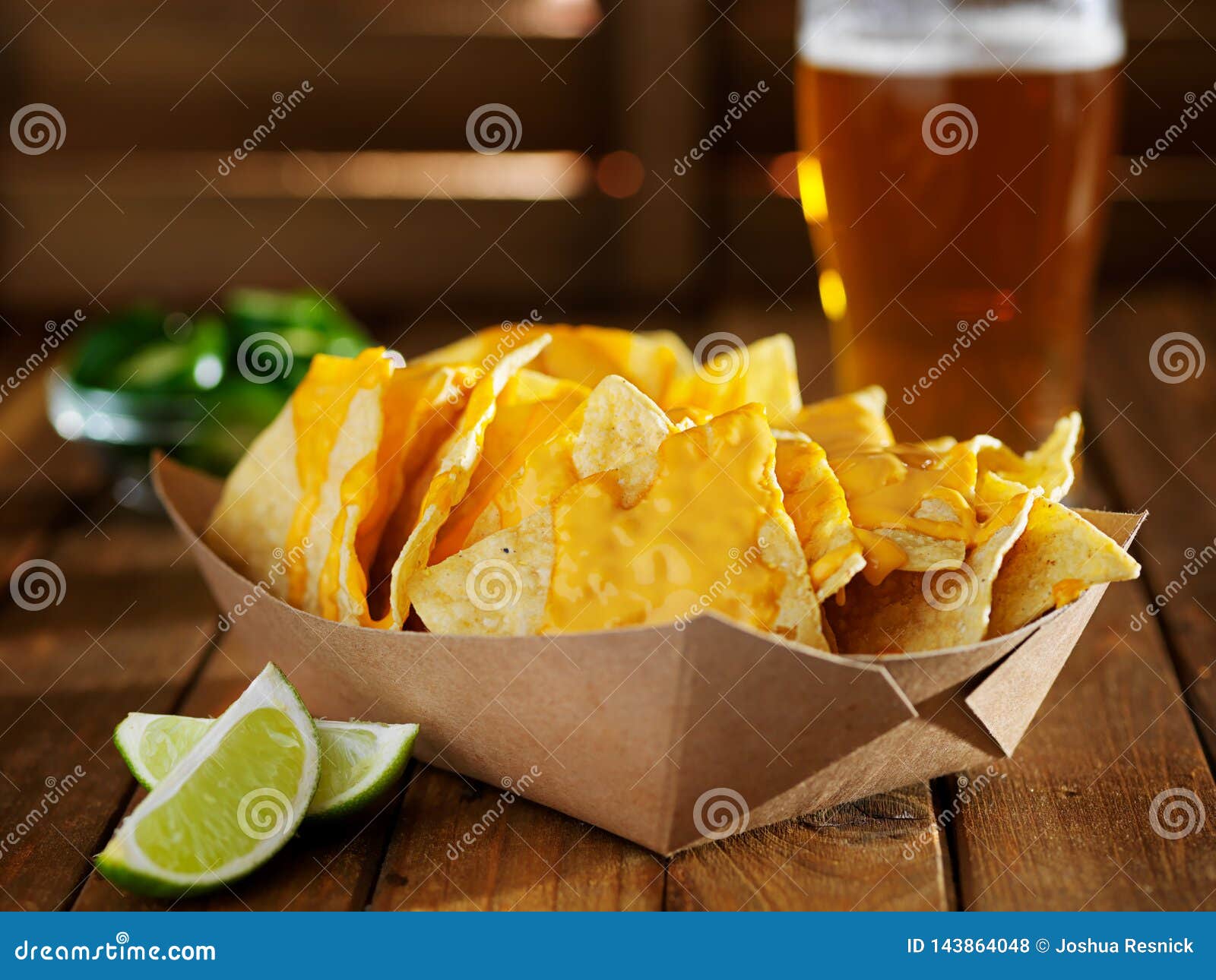 Nachos and Cheese in Tray with Beer Stock Photo Image of tortilla, mexican 143864048