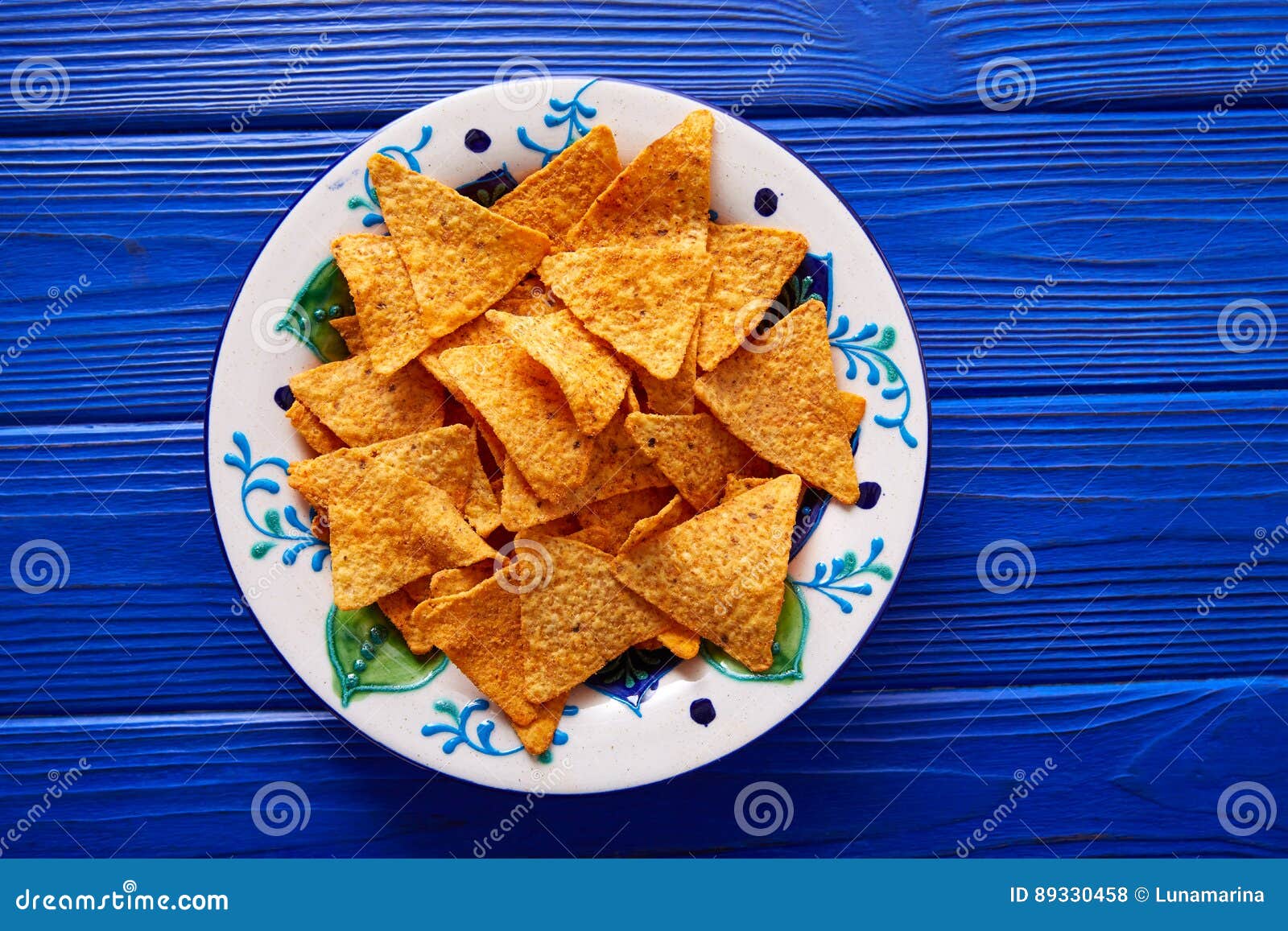 The Nachos Chips Background RoyaltyFree Stock Photography
