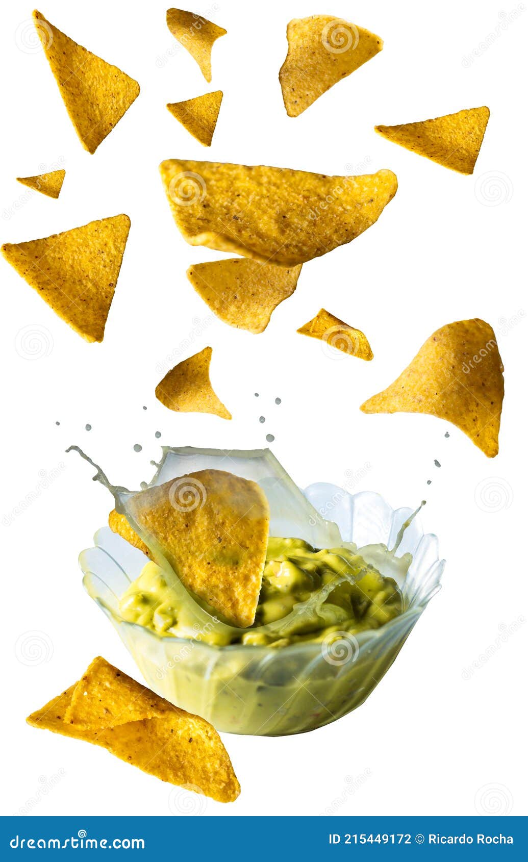 Nachos and guacamole sauce stock photo. Image of taco 215449172