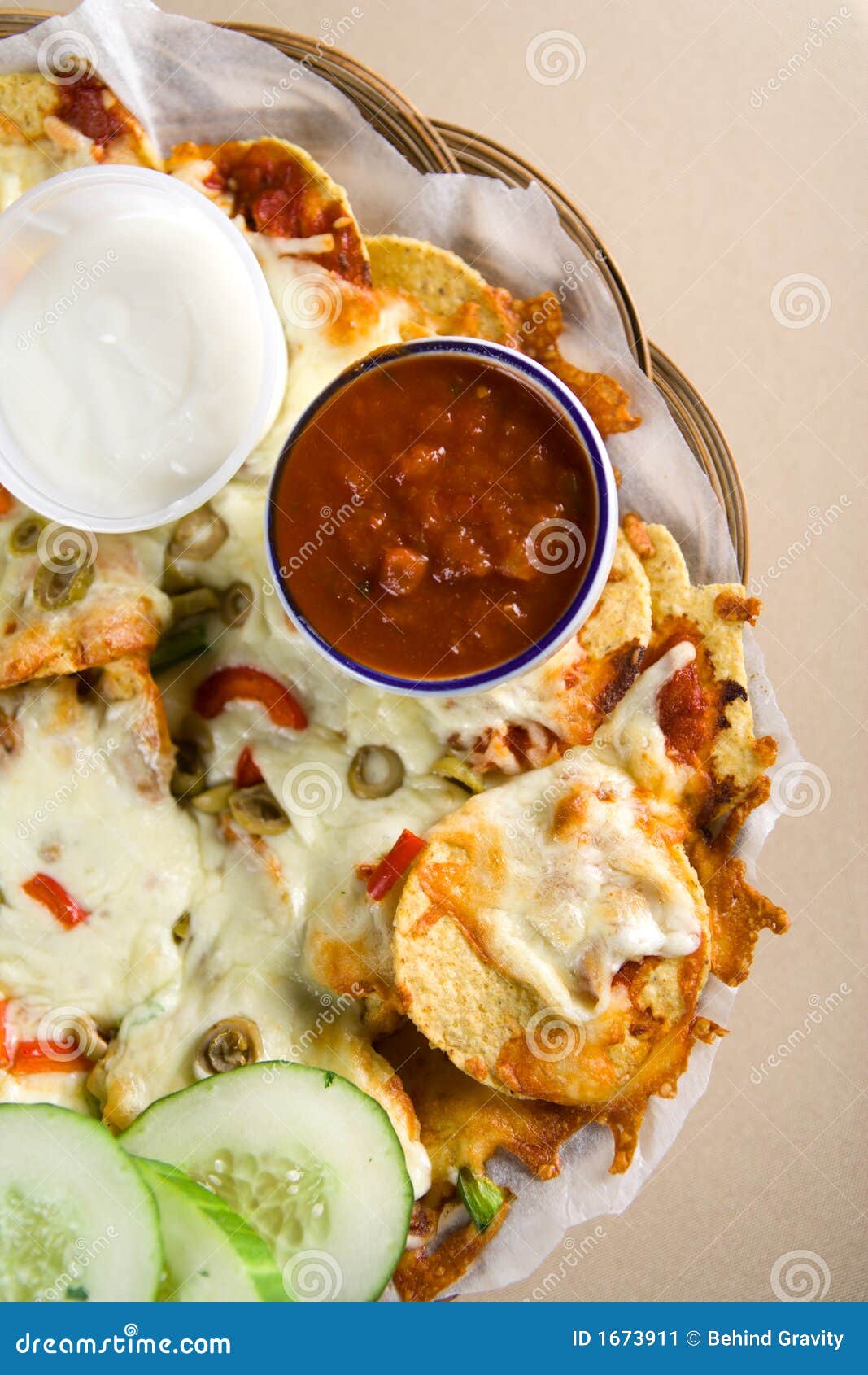 Nachos and salsa stock image. Image of beef, restaurant 1673911