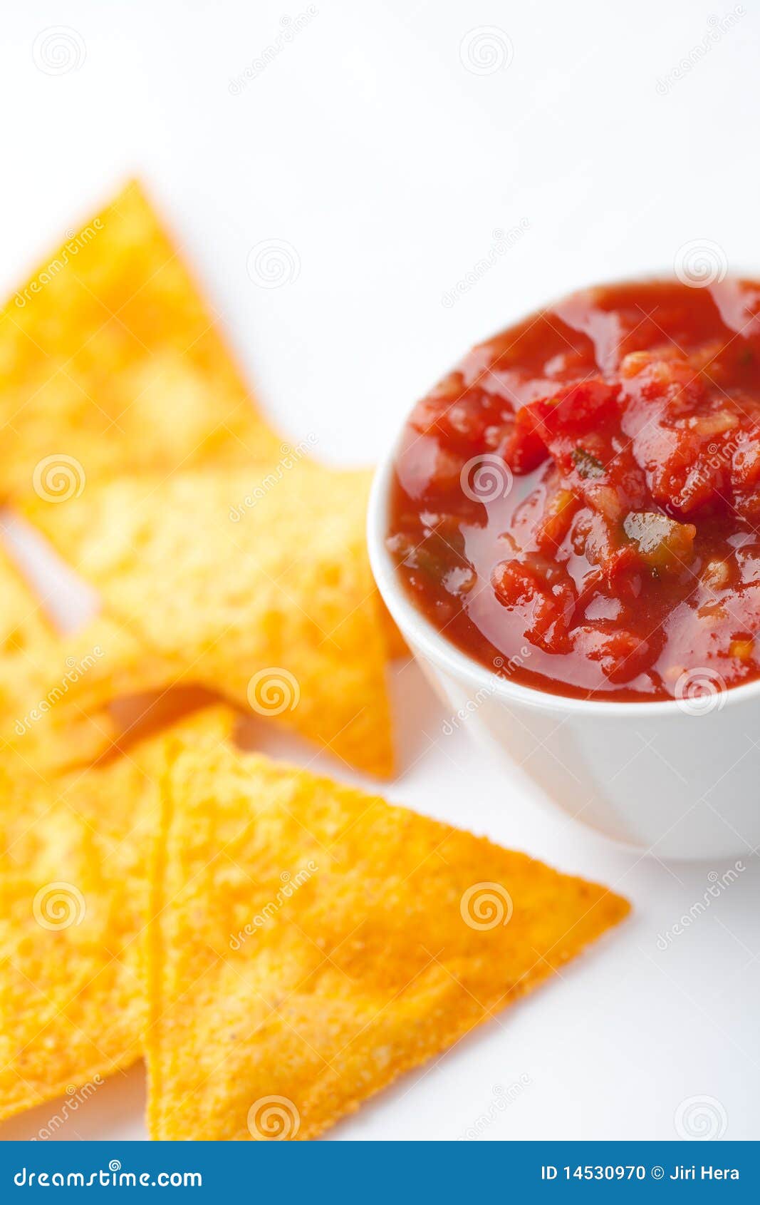 Nachos and tomato dip stock photo. Image of nachos, melted 14530970