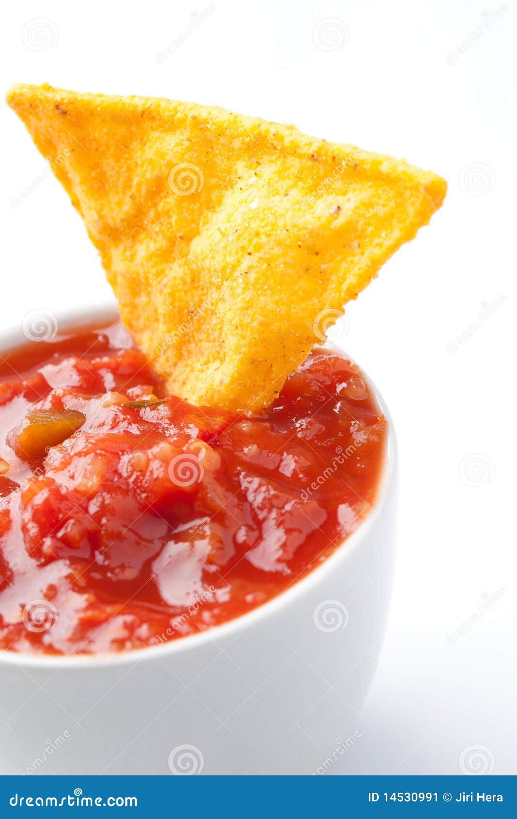 Nachos and tomato dip stock image. Image of ethnic, meal 14530991