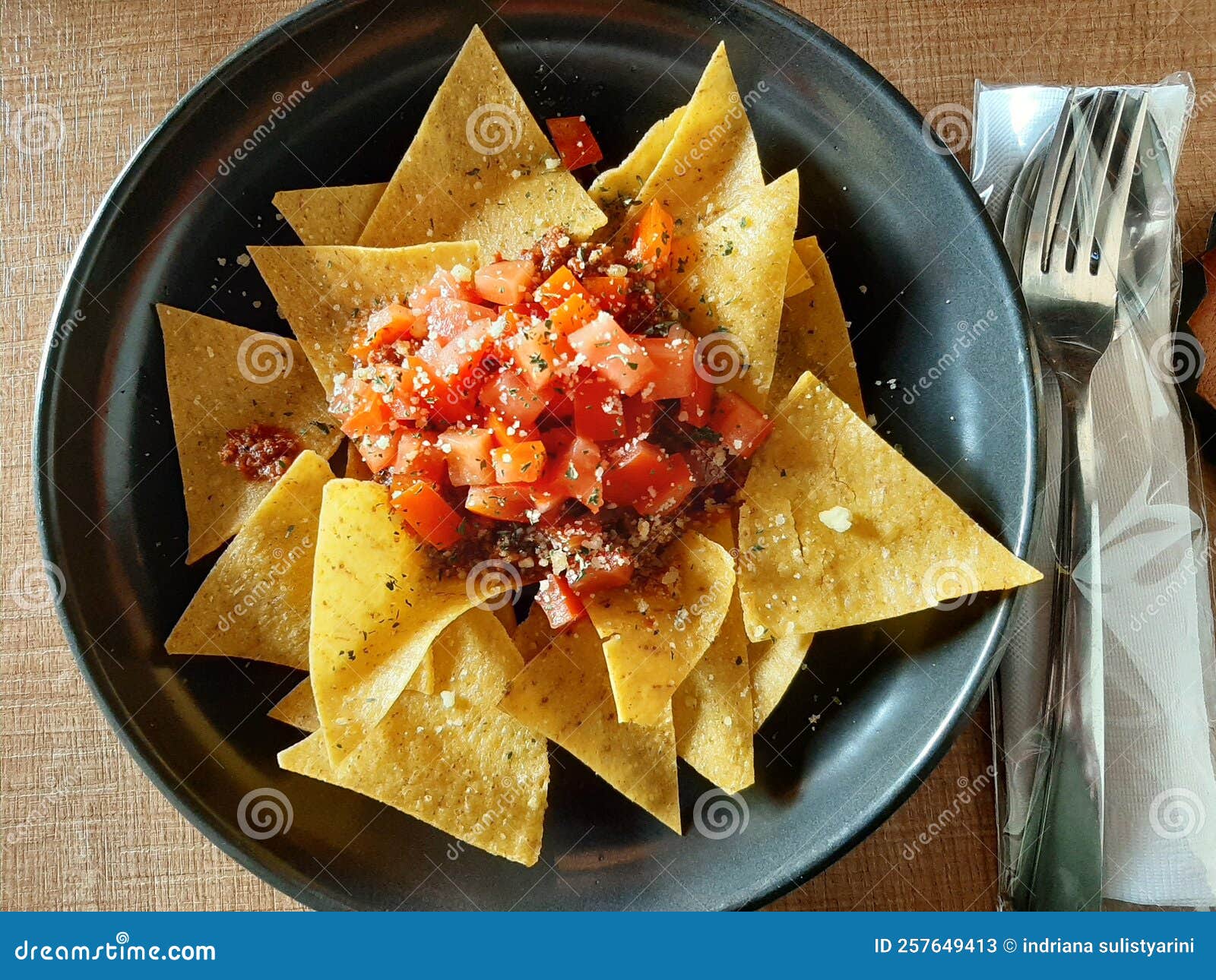 Nachos with Tomatoes and Ground Beef Stock Image Image of taste, beef