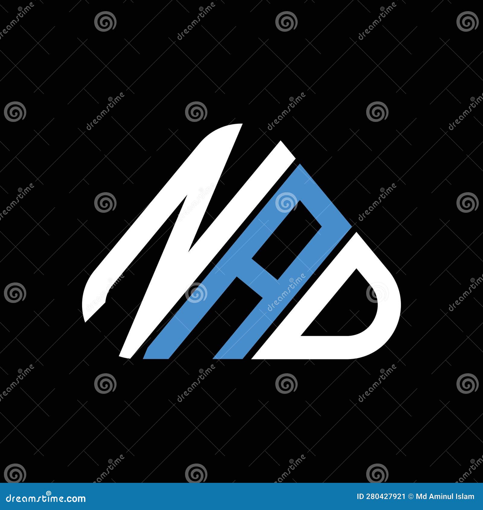 NAD Letter Logo Creative Design with Vector Graphic, NAD Stock ...