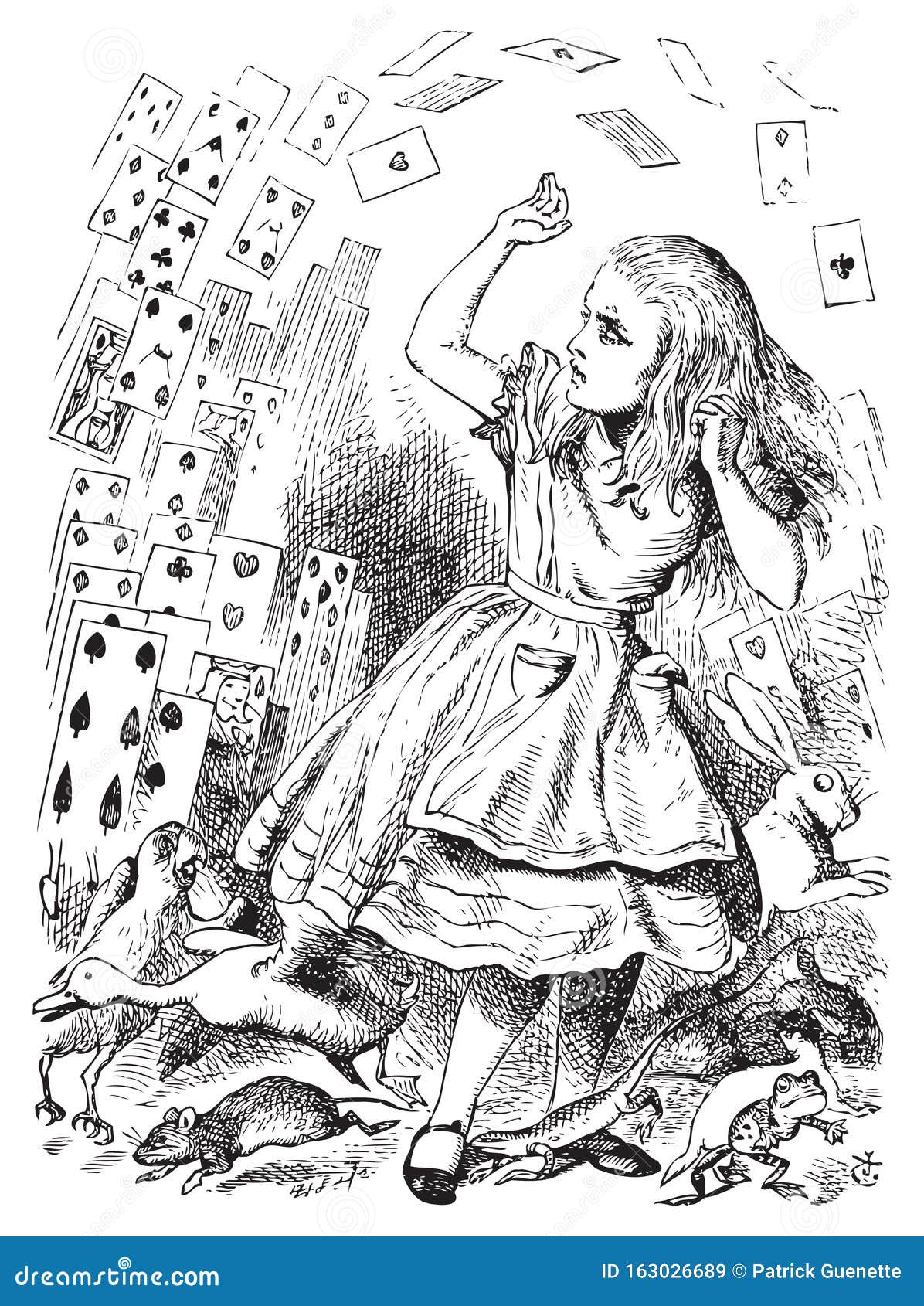 Foto de Conjunto De Cartas De Jogar De Alice No País Das Maravilhas 1898 15  e mais fotos de stock de Alice no País das Maravilhas - iStock
