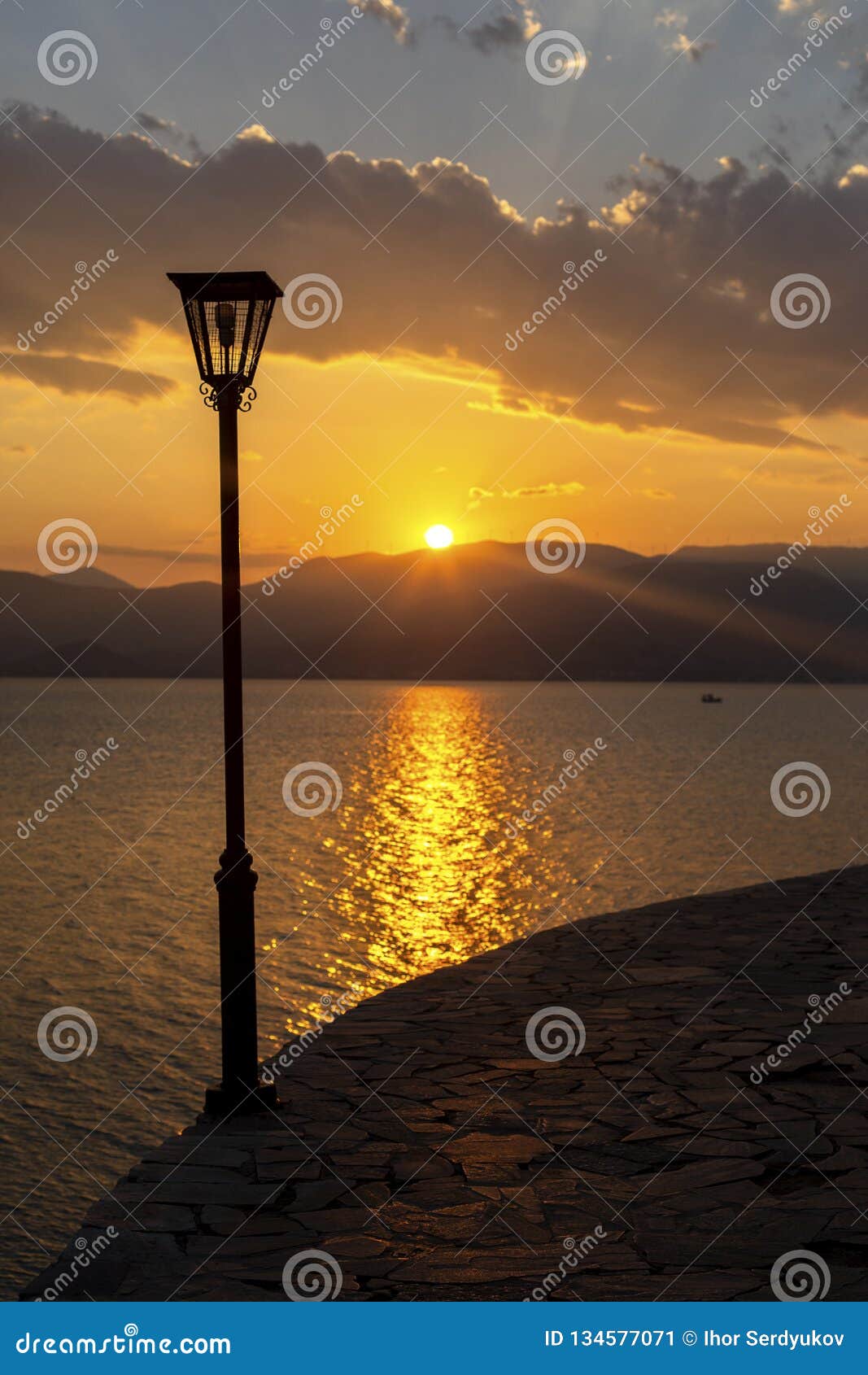 nafplio city in greece. view to old city of nafplio, peloponnese, greece -immagine