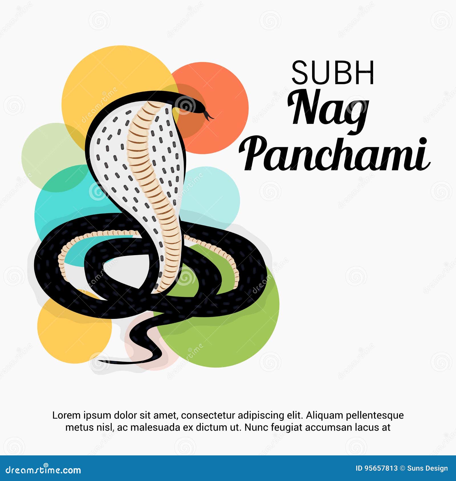 Nag Panchami. stock illustration. Illustration of indian - 95657813