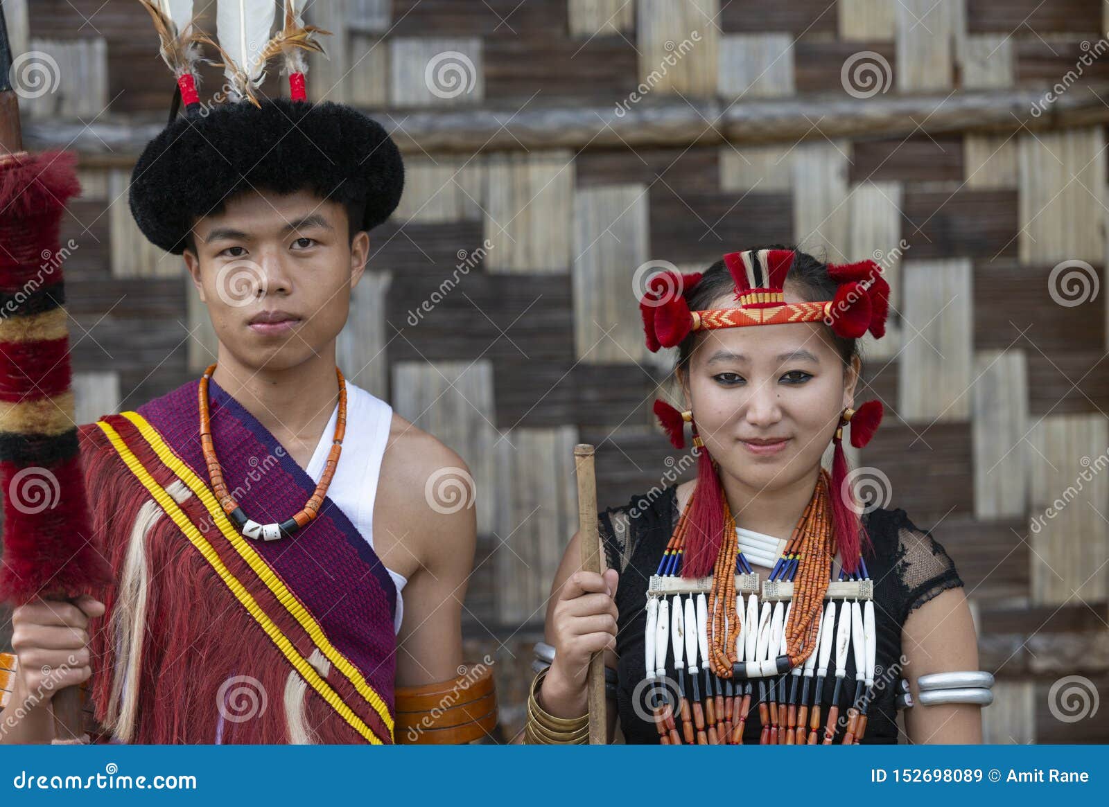 Naga Tribal Couple at Hornbill Festival,Kohima,Nagaland,India on 1st ...