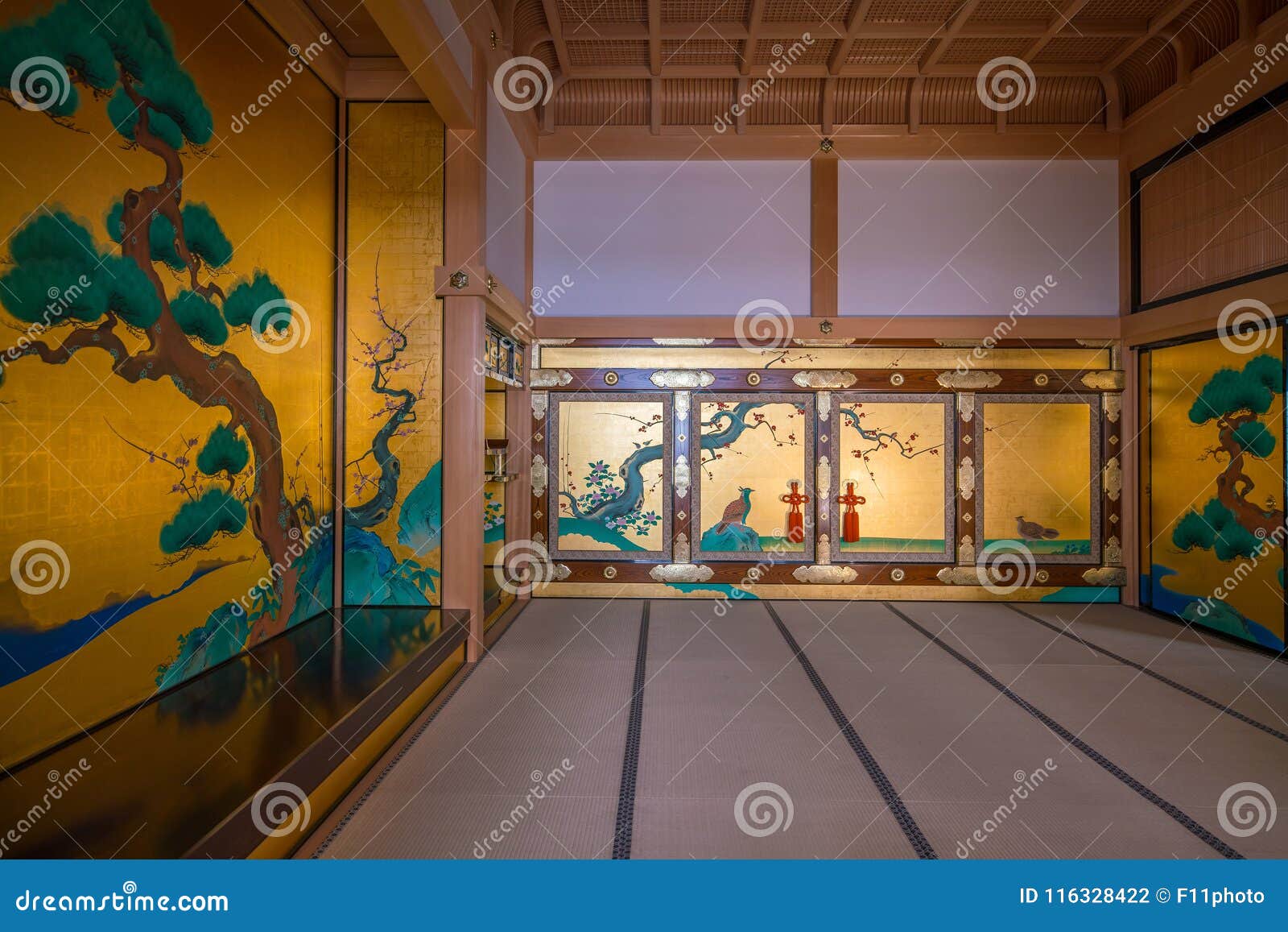 Interior Of Honmaru Palace Of Nagoya Castle Stock Photo