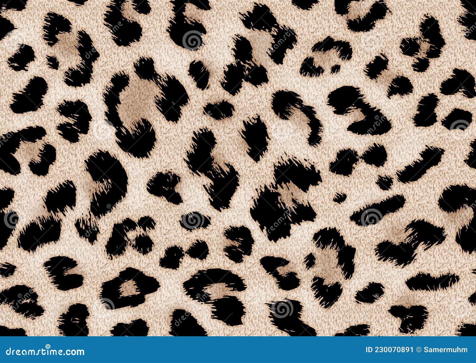 Nahtlose Modische Leopardenmuster Aus Tierpelz, Die Für Den Druck Von  Textilien Geeignet Sind. Stock Abbildung - Illustration von sahne, leopard:  230070891