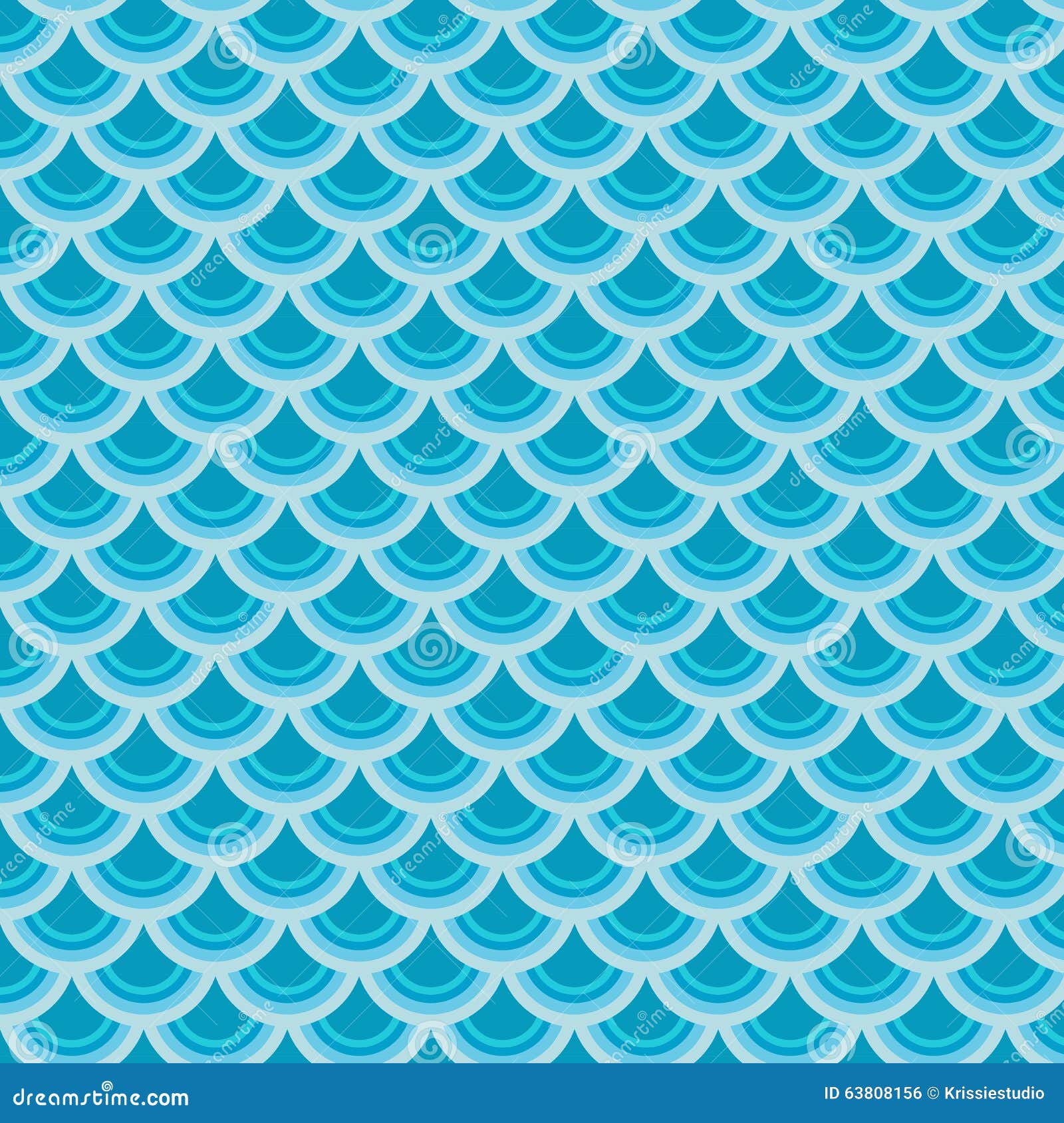 Nahtloser Hintergrund des Vektors mit buntem Fischschuppemuster. Vector nahtlosen Hintergrund mit buntem Fischschuppemuster, blauer moderner Japaner