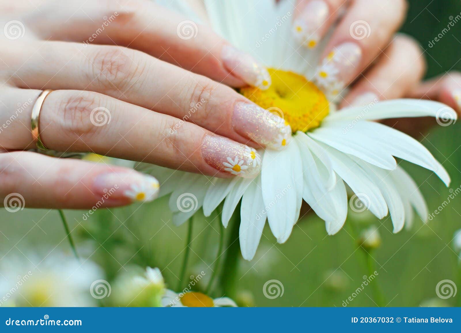 Nail art design stock photo. Image of flowers, design - 20367032