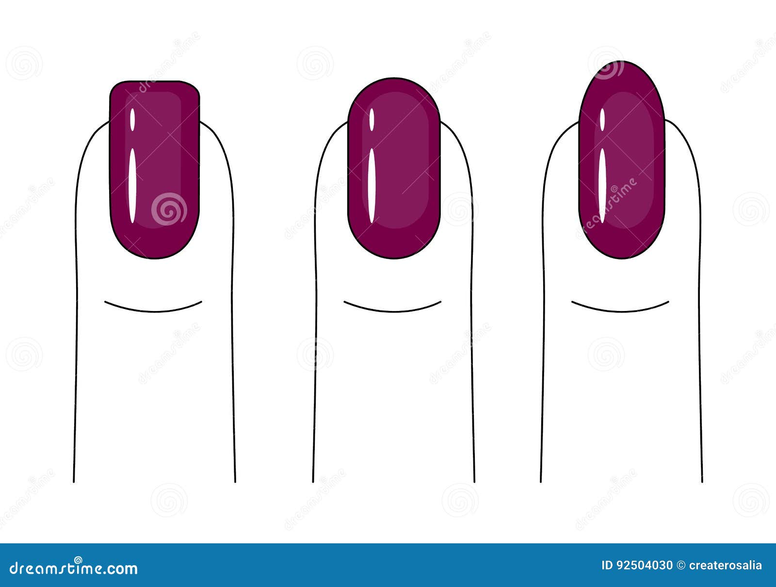 Nail Care. Manicure. Vector Stock Vector - Illustration of femininity ...