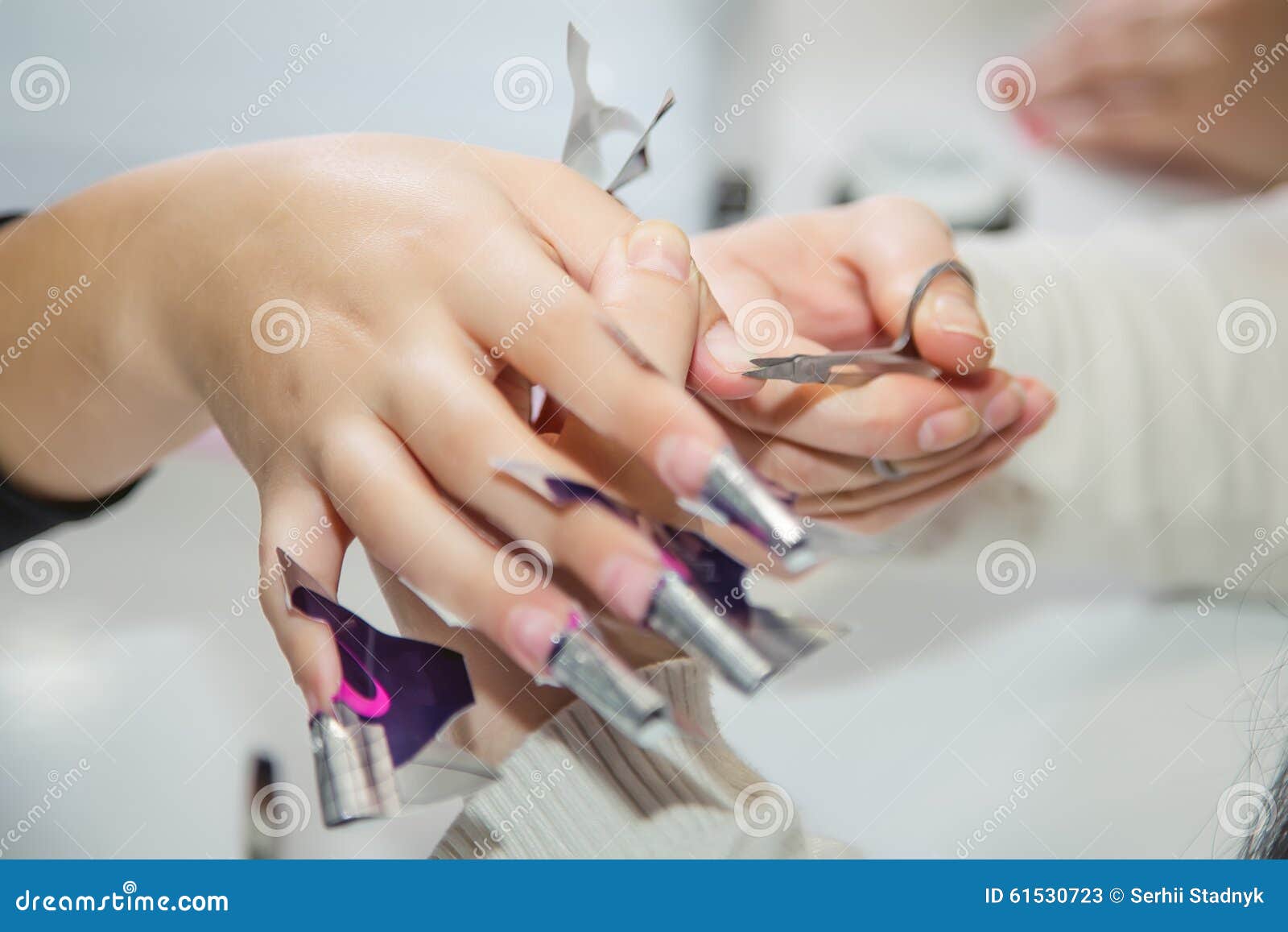 Nail Creation the Beauty Salon Stock Image Image of nail, care 61530723