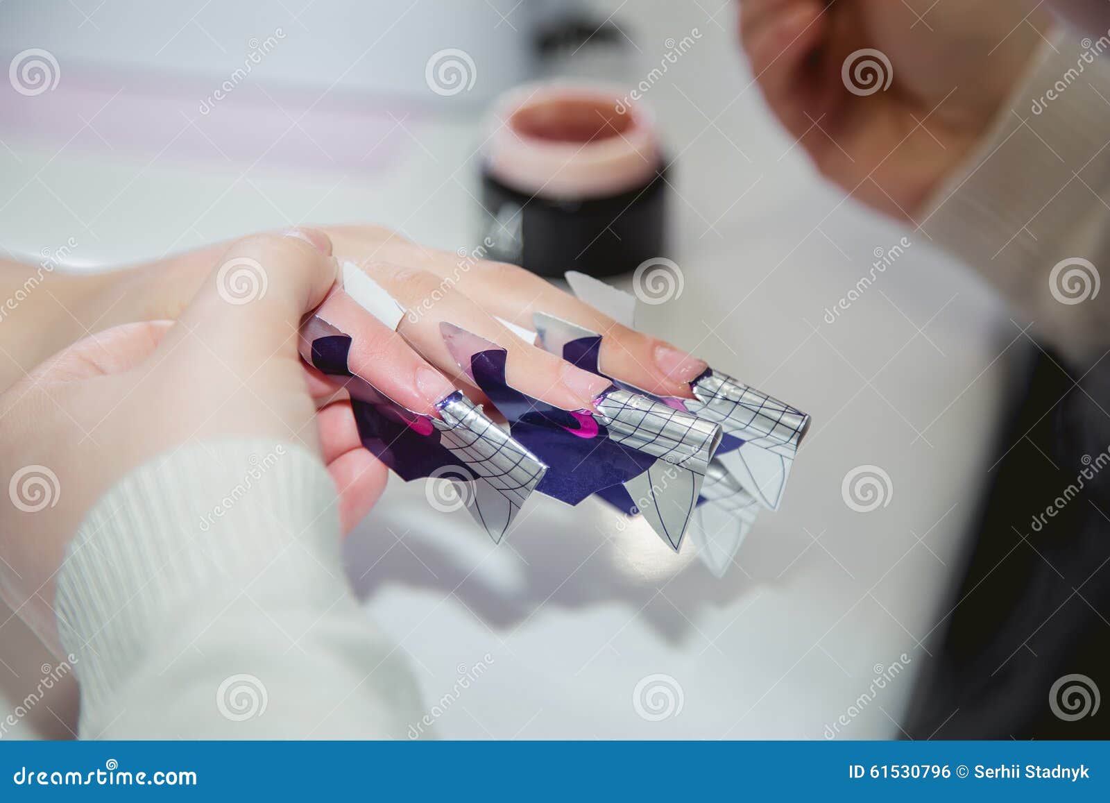 Nail Creation the Beauty Salon Stock Photo Image of polish, nail