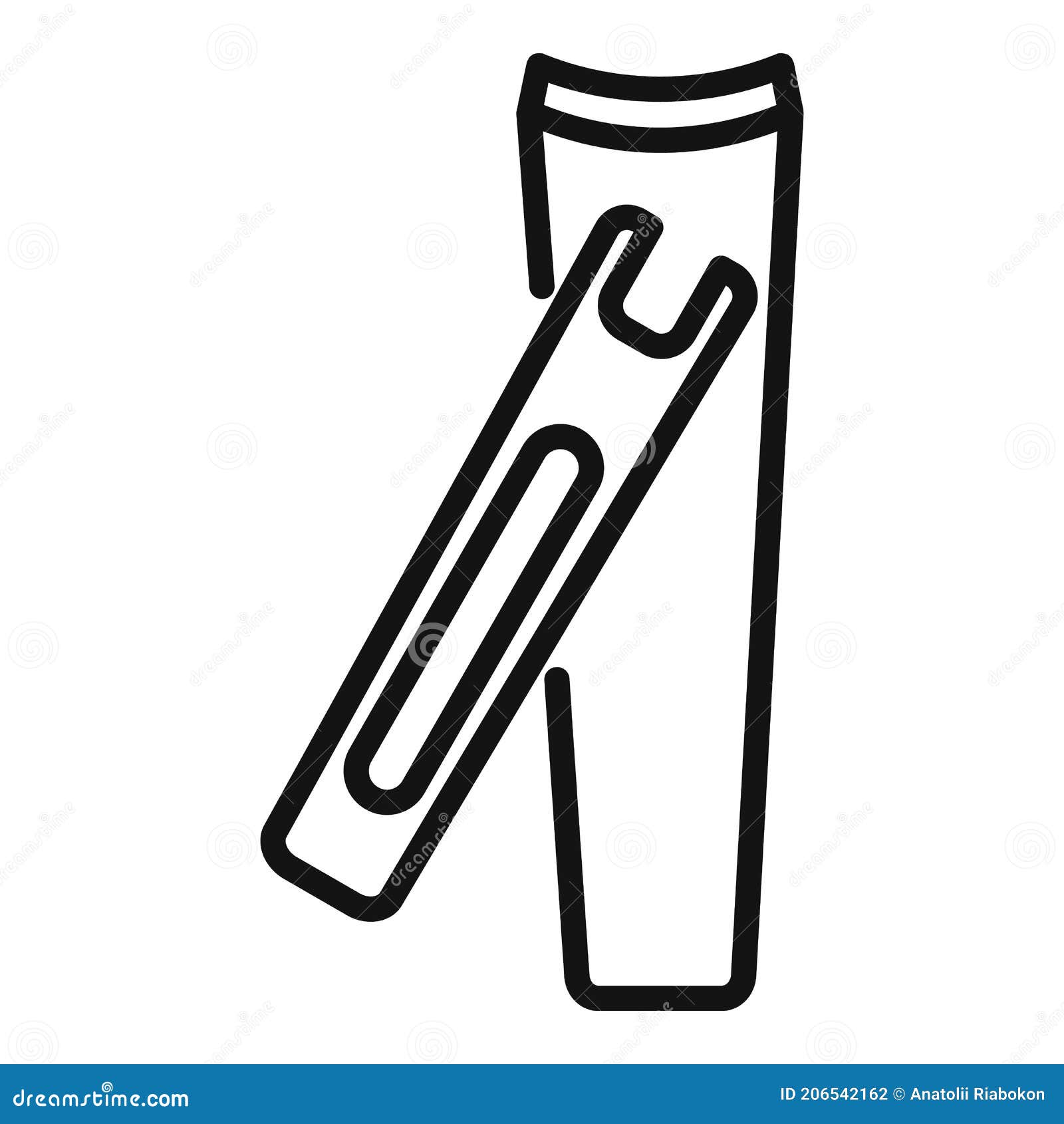 cartoon isometric nail clipper on black background on Craiyon