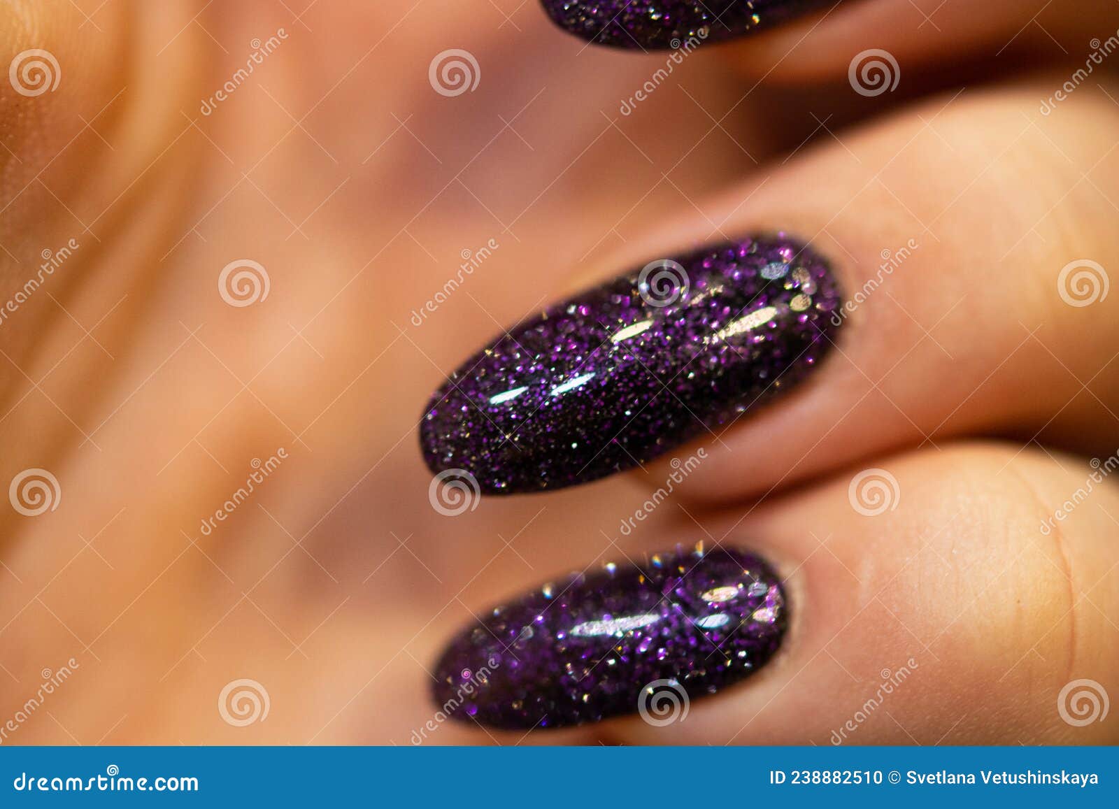 Nail Design on Shiny and Matte Nail Polish with Smooth   Multicolored Manicure Stock Photo - Image of closeup, background: 238882510