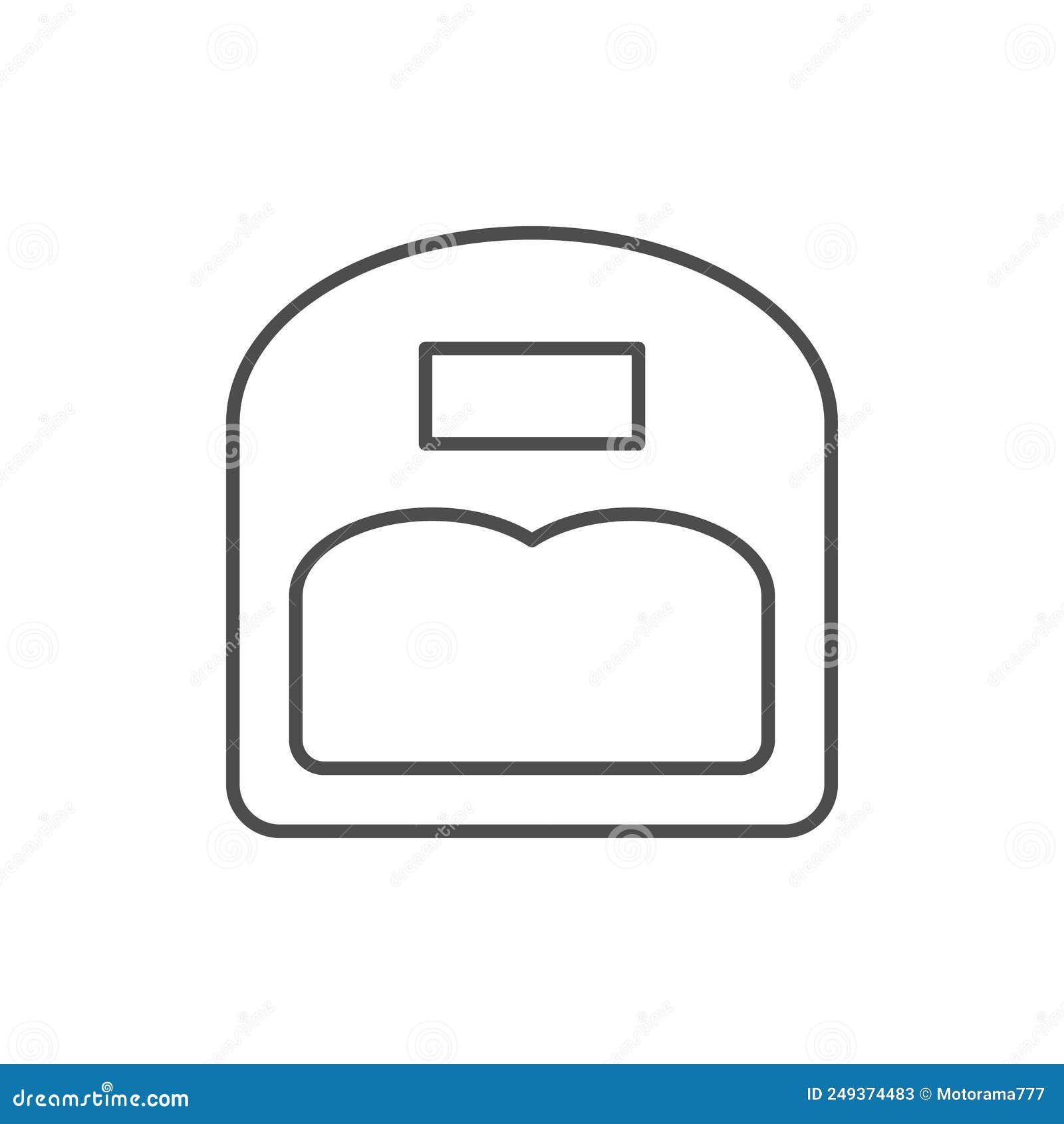 Nail Dryer Line Outline Icon Stock Vector Illustration of pedicure